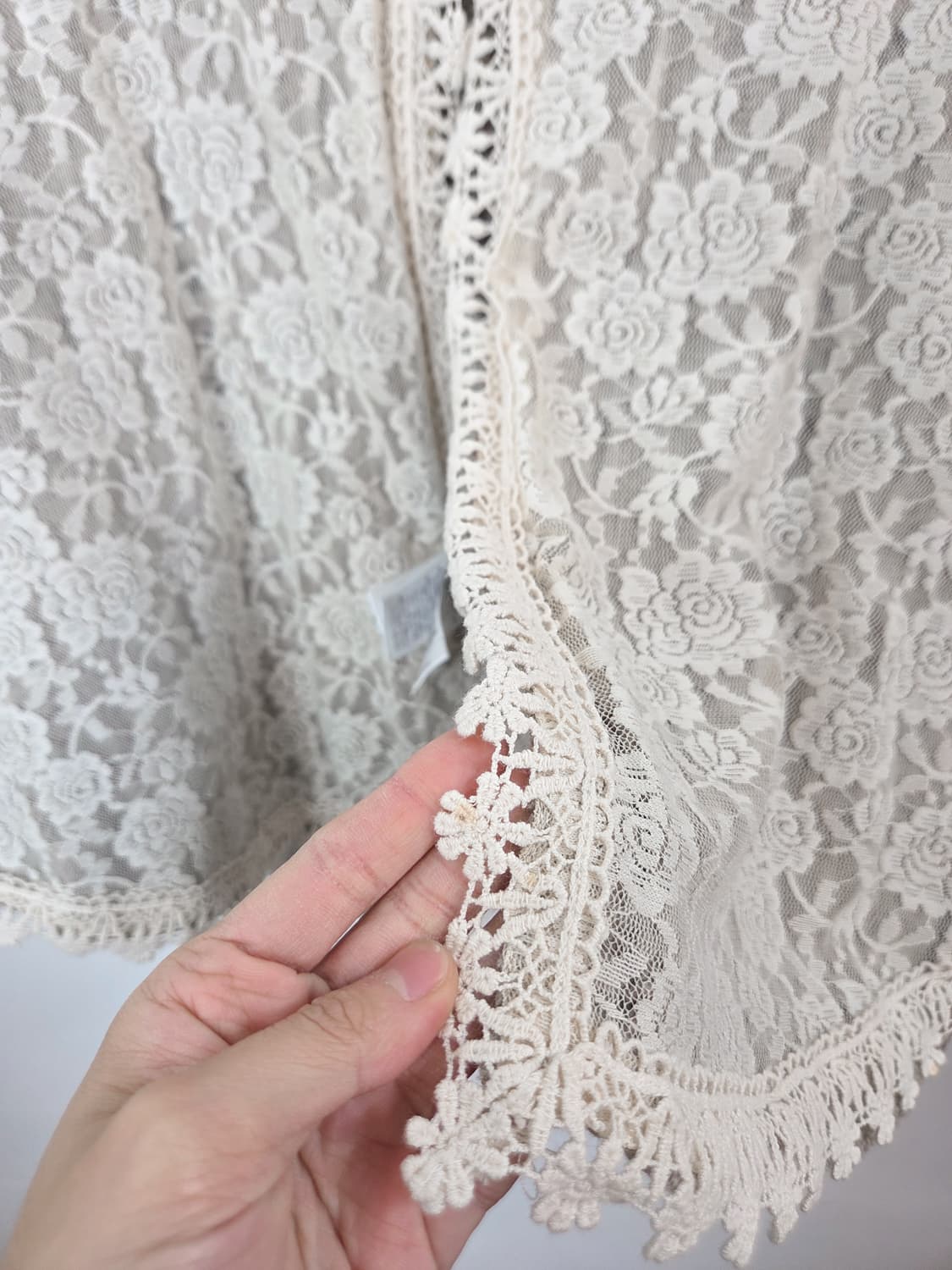 earth music 레이스 리버시블 케이프 가디건 상품이미지7