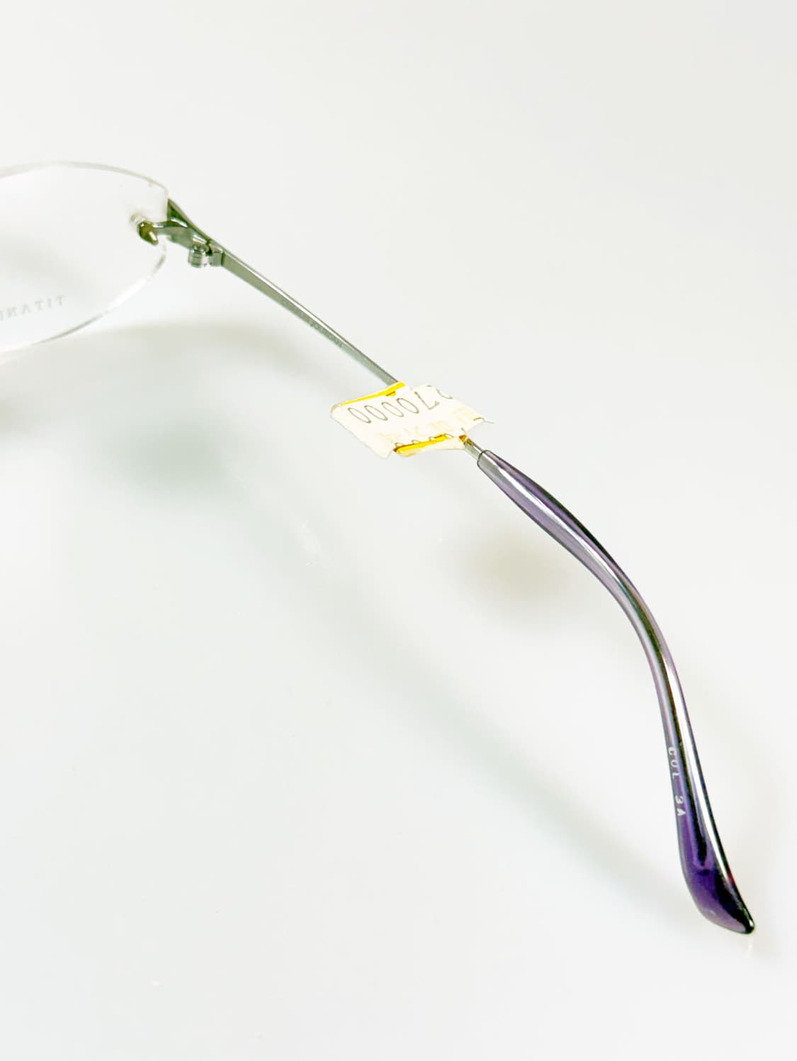 CHARLES JOURDAN 티타늄 무테 스퀘어 빈티지 안경 상품이미지7