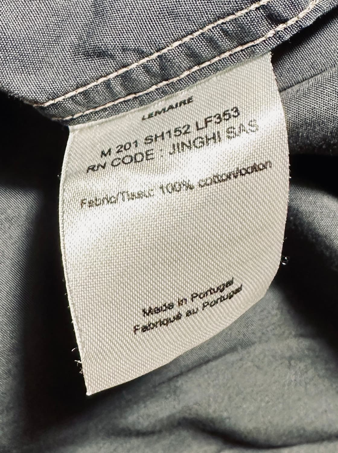 르메르 X SSENSE 오버사이즈 셔츠 차콜 50사이즈 신품급 상품이미지4