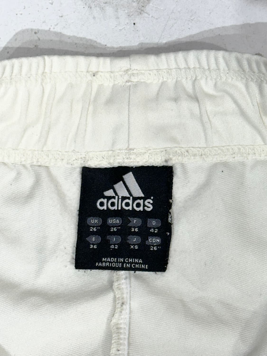 아디다스 화이트 블랙 삼선 스몰 로고 트레이닝 팬츠 추리닝 바지 XS 상품이미지7