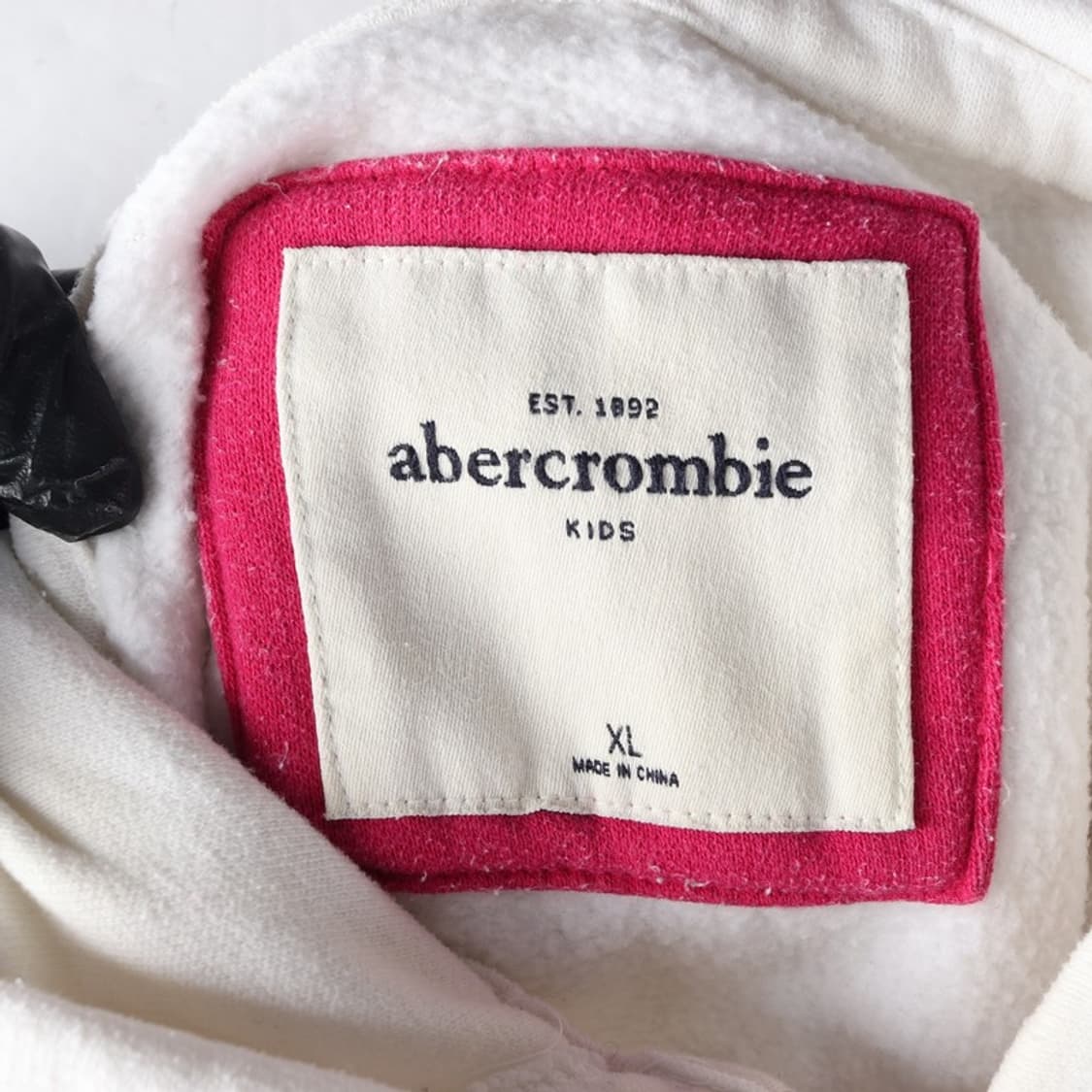 아베크롬비 키즈 핑크 로고 후드 집업 XL 상품이미지6