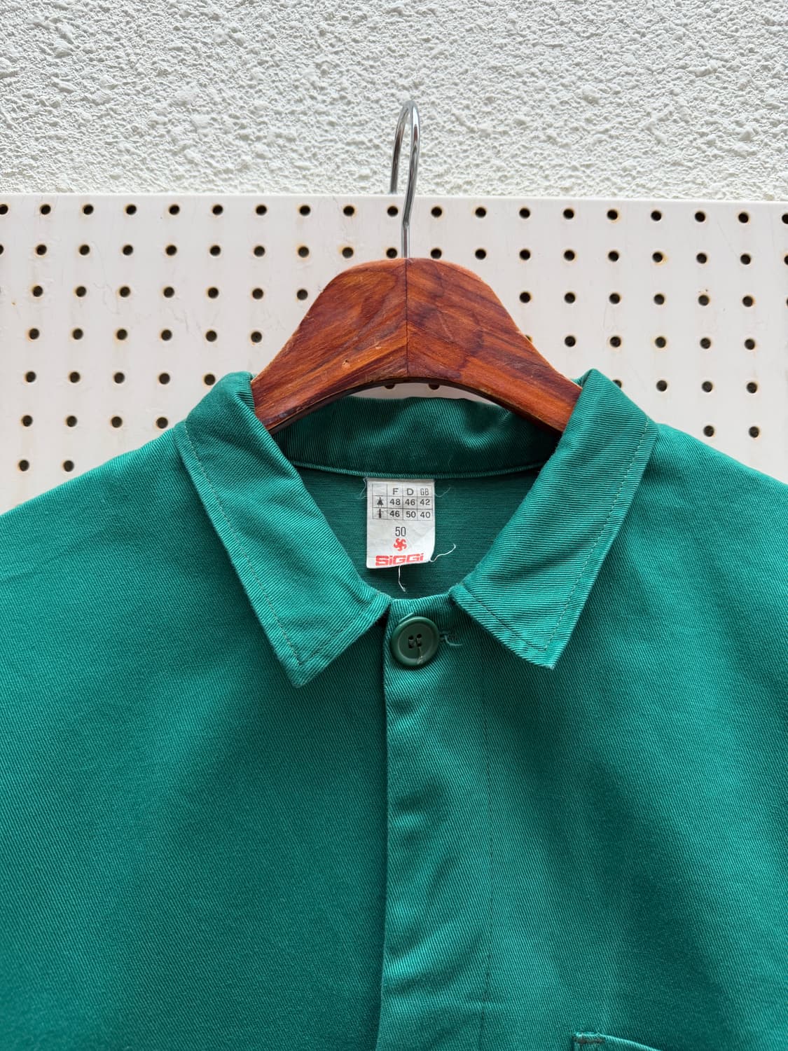 80s SIGGI ITALIAN GREEN EURO 그린 프렌치워크자켓 상품이미지6