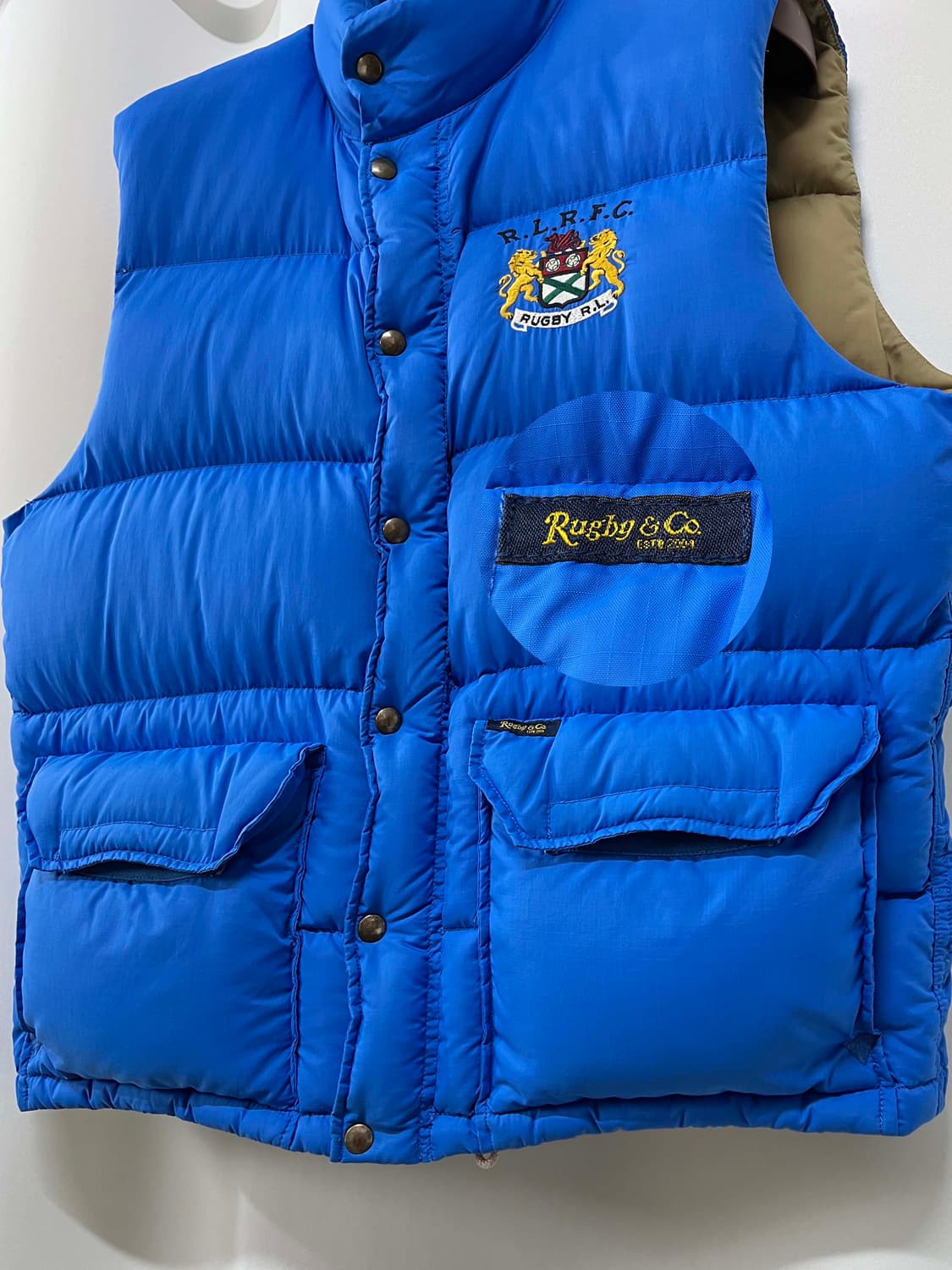 폴로랄프로렌 RLRFC 에메랄드블루 콜드웨더 헤비 다운 베스트 자켓 상품이미지5