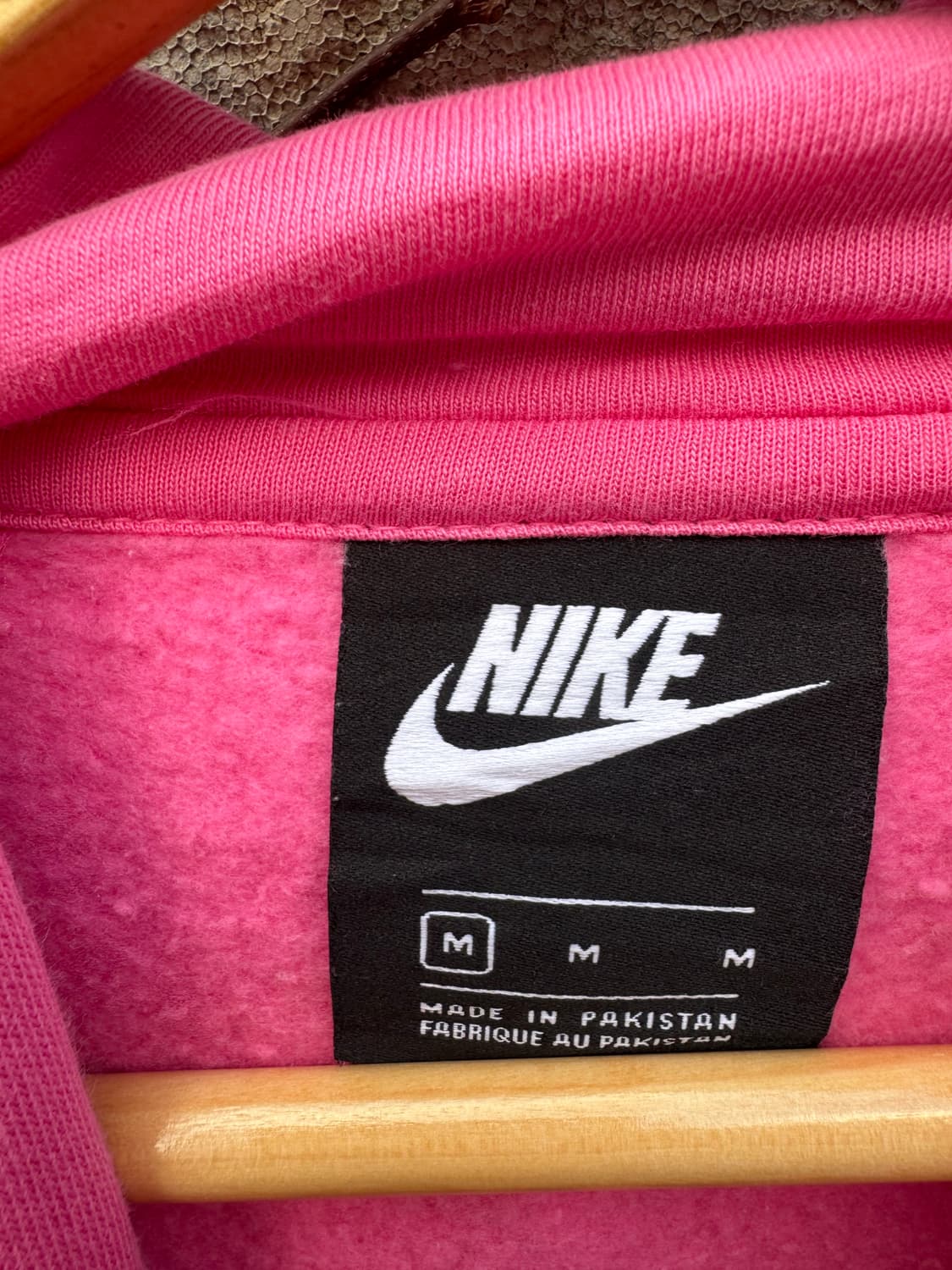나이키 빈티지 리버스위브 후드티 핑크 후드 후디 m 상품이미지4