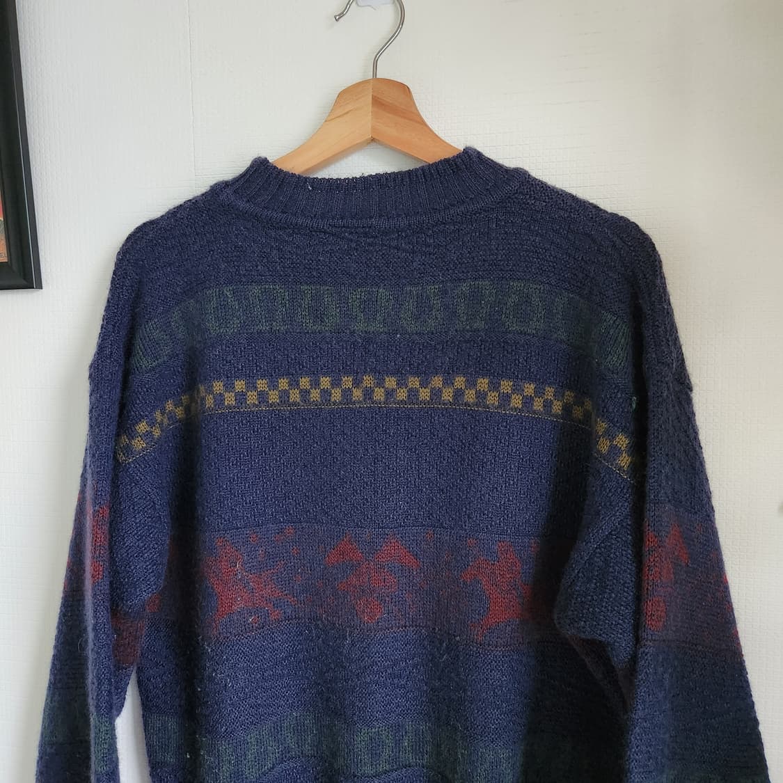 80s 간트 러거 노르딕 패턴 스웨터 상품이미지5