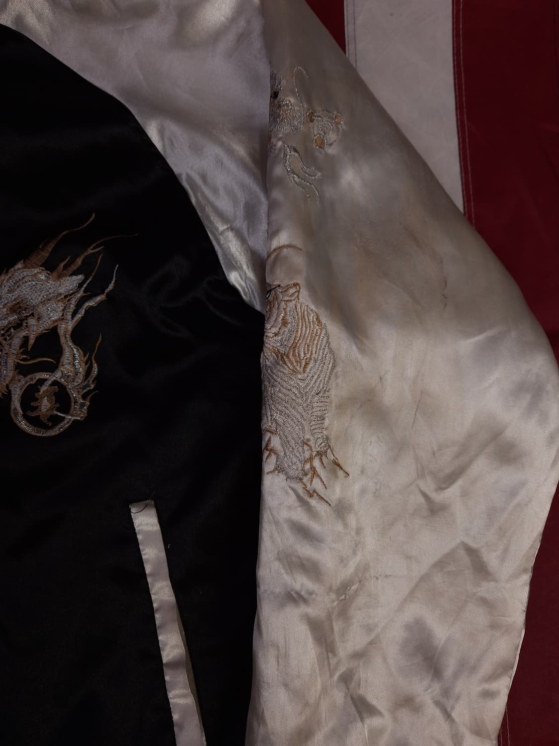 오리지날 일심여경 백호 드래곤 자수 스카잔 상품이미지7