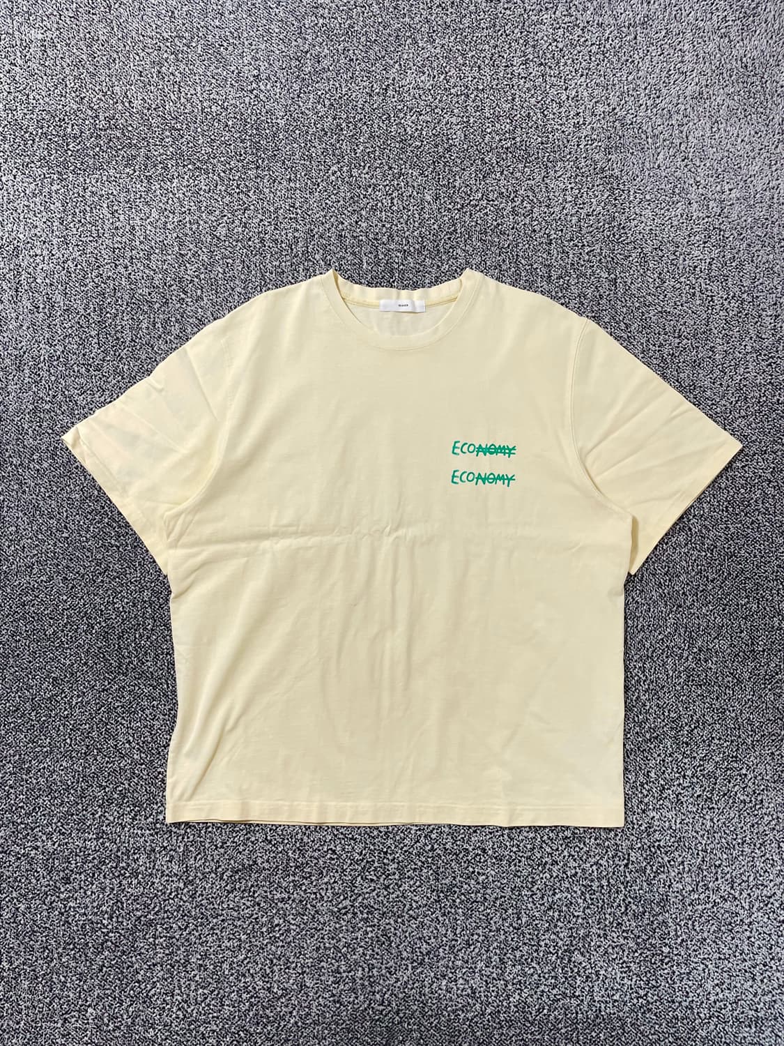 빈티지9. BEAKER 비이커 옐로우 반팔 티셔츠 그래픽 프린팅 반소매 상품이미지2