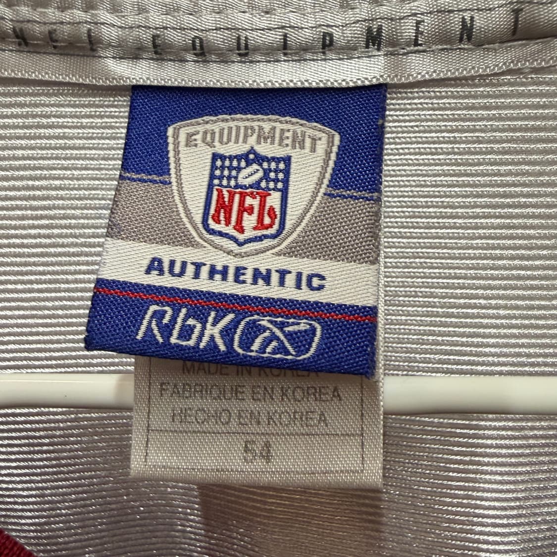 리복 NFL 풋볼 미식축구 져지 54 사이즈 상품이미지3