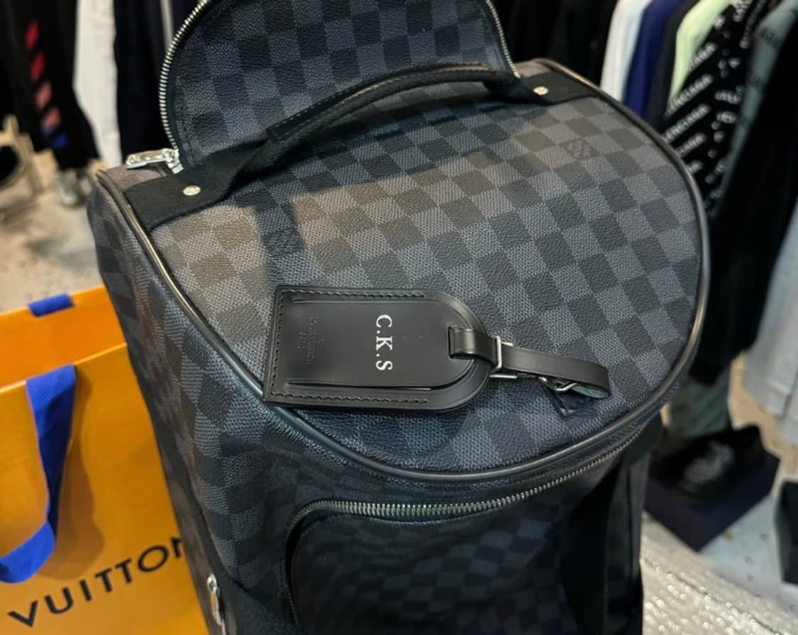 [민트급] 루이비통 그라피트 밴드리에르 코팅 캔버스 레더 키폴 상품이미지1