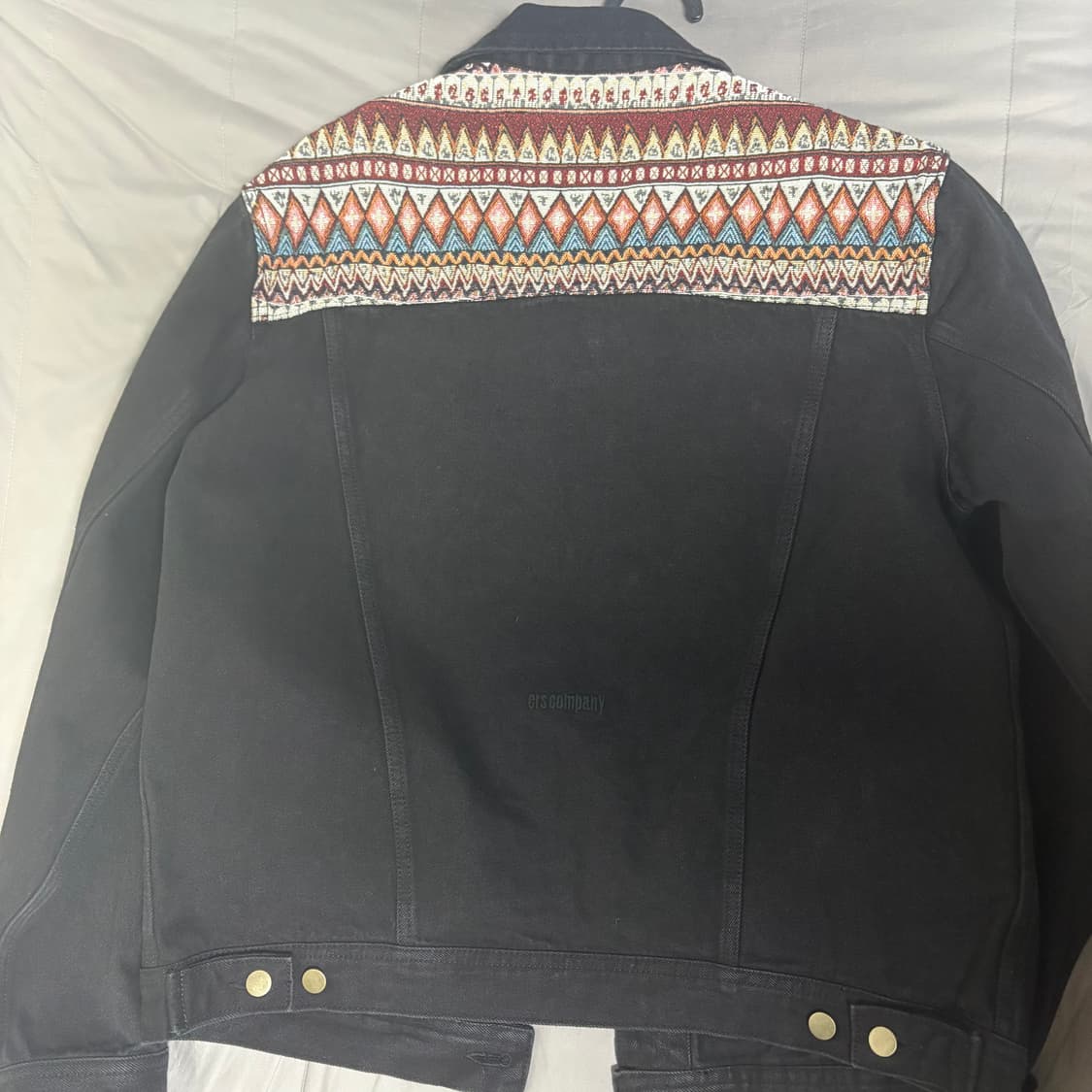 이알에스코 데님 트러커자켓 (블랙) 상품이미지3