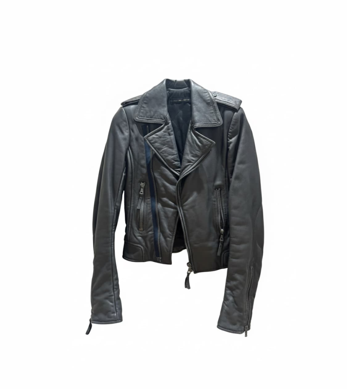 발렌시아가 가죽 라이더 자켓 블랙 36 상품이미지1