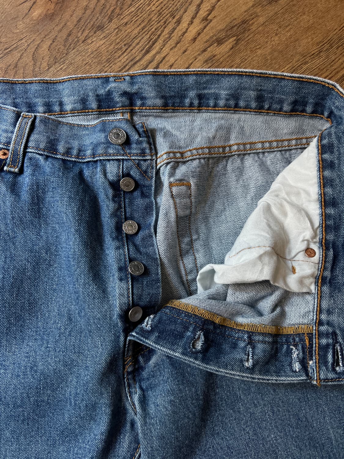 [36]리바이스 501 미디엄블루 데님 팬츠 상품이미지3