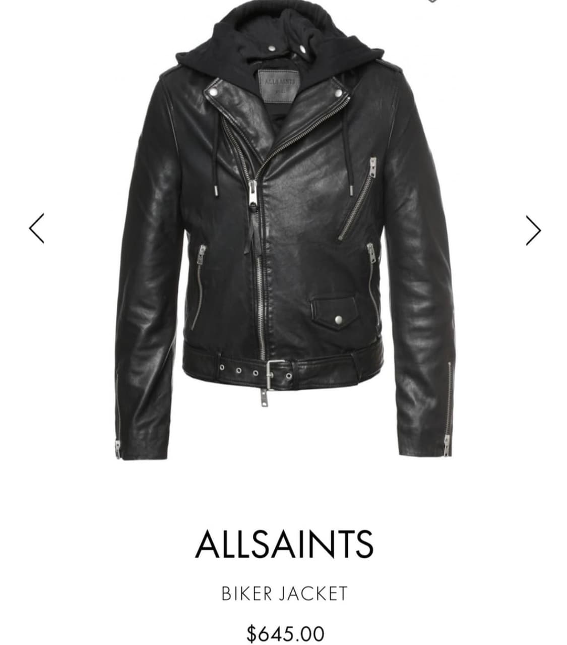 올세인츠 후드 가죽자켓 구합니다 상품이미지1