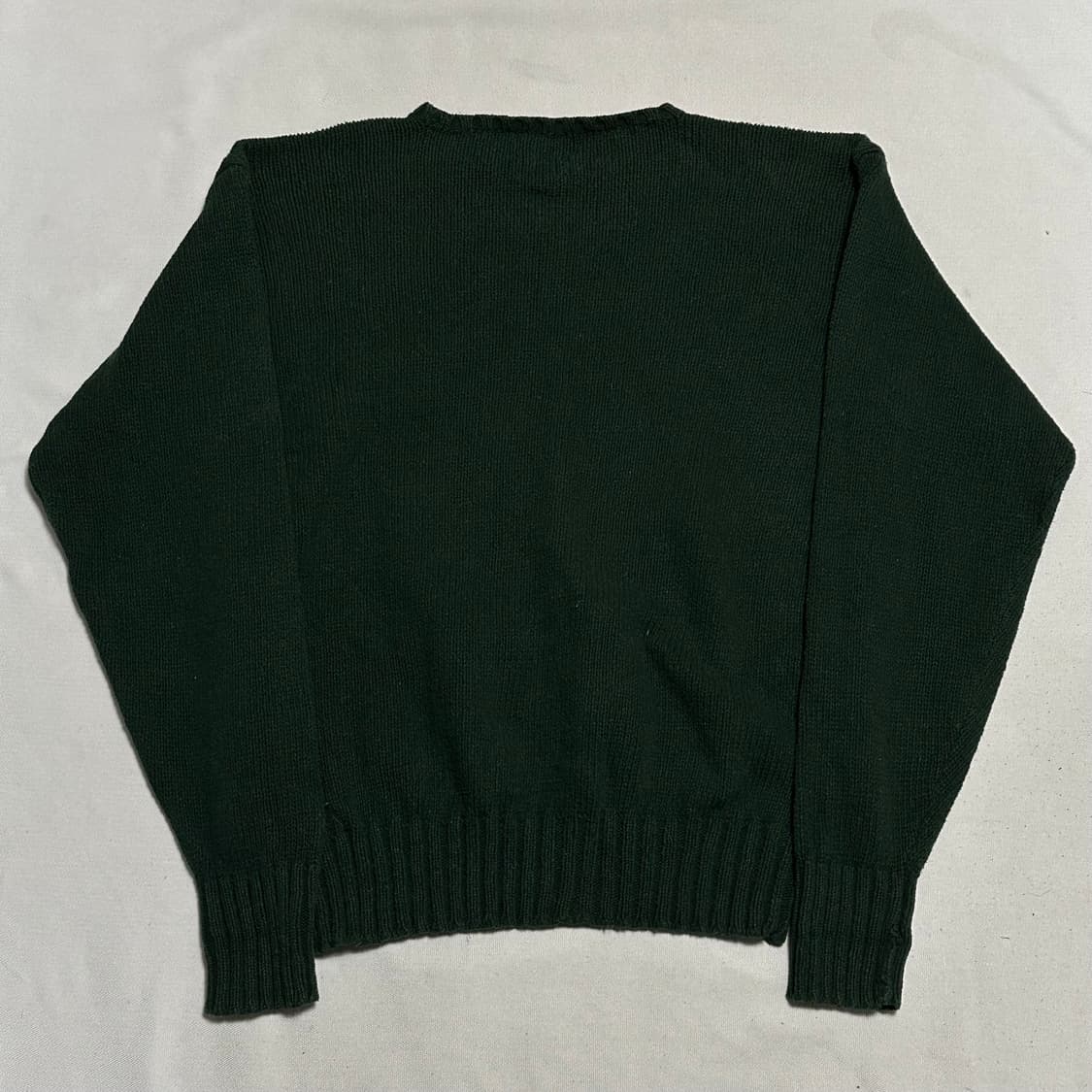 M 폴로랄프로렌 버건디 포니 그린 코튼 니트 상품이미지3