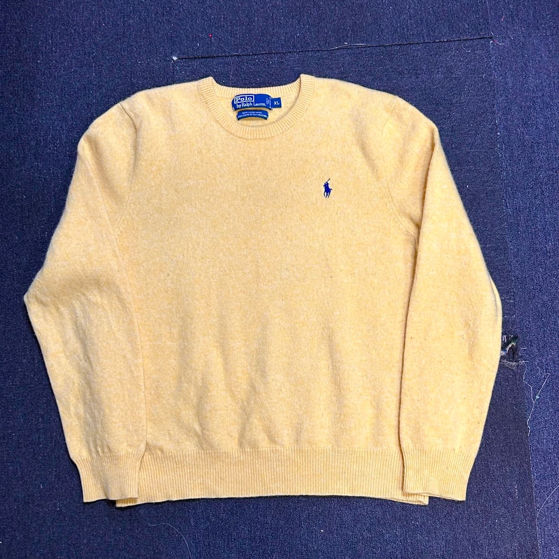 폴로 병아리 옐로 램스울 노랑색 니트 XL 상품이미지2