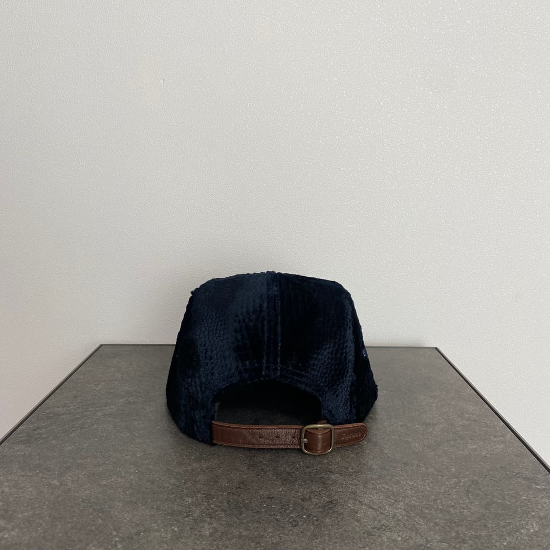 (OS) 슈프림 박스로고 캠프캡 크로커다일 코듀로이 네이비 상품이미지4