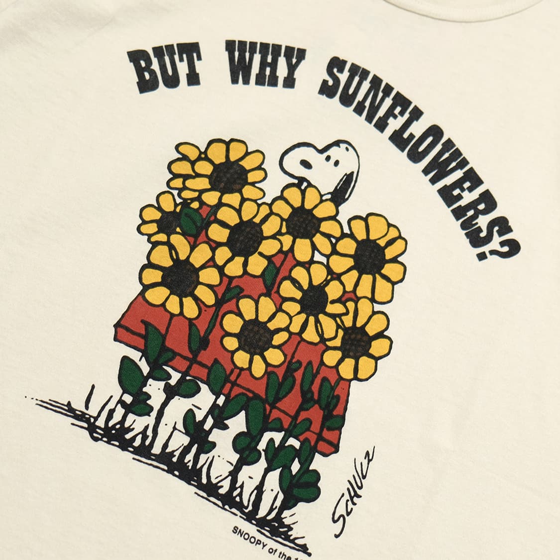 60s snoopy sunflower print T 상품이미지3