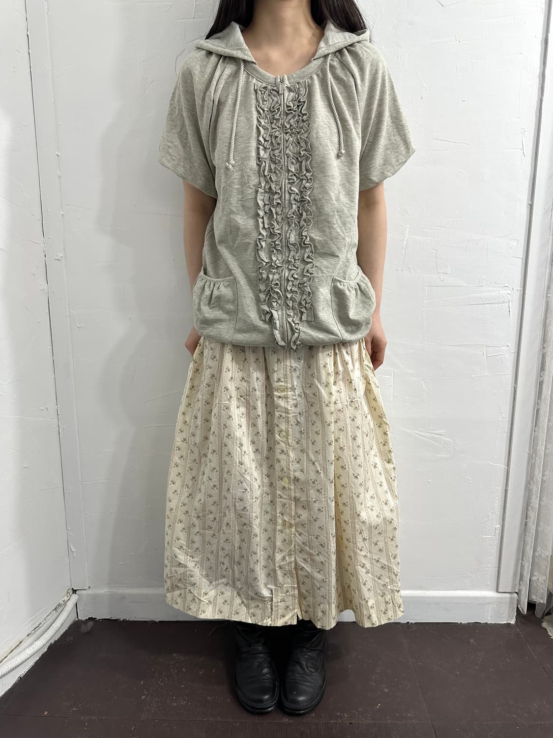 honbyra mori flower skirt 상품이미지2