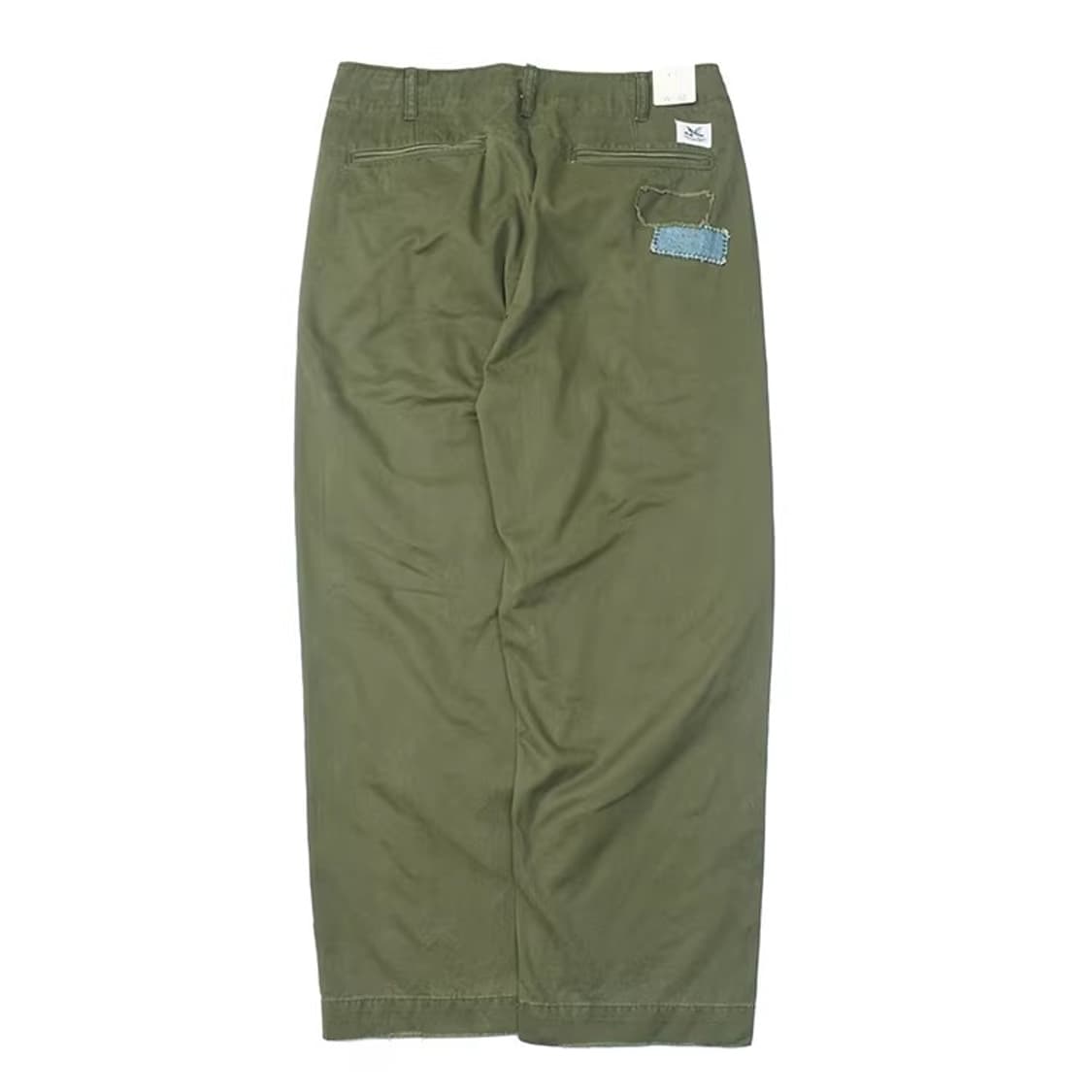 ️️️♦️ COZY / 러기드 코튼 패치워크 빈티지 치노 와이드 팬츠 상품이미지10