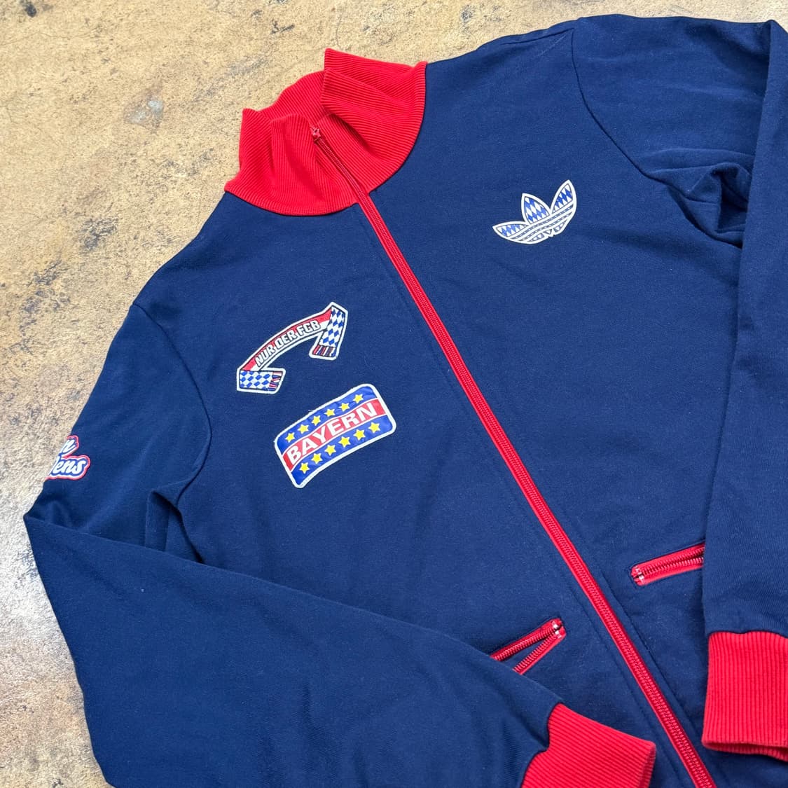아디다스 뮌헨 패치 네이비 레드 져지 트랙탑 100 상품이미지1