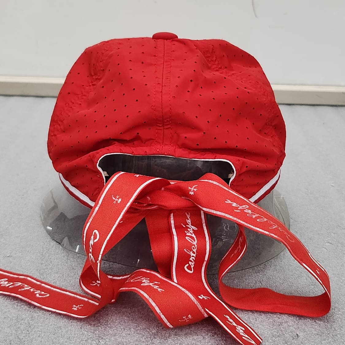 카스텔바작 정품 리본 캡모자 레드 프리 상품이미지6