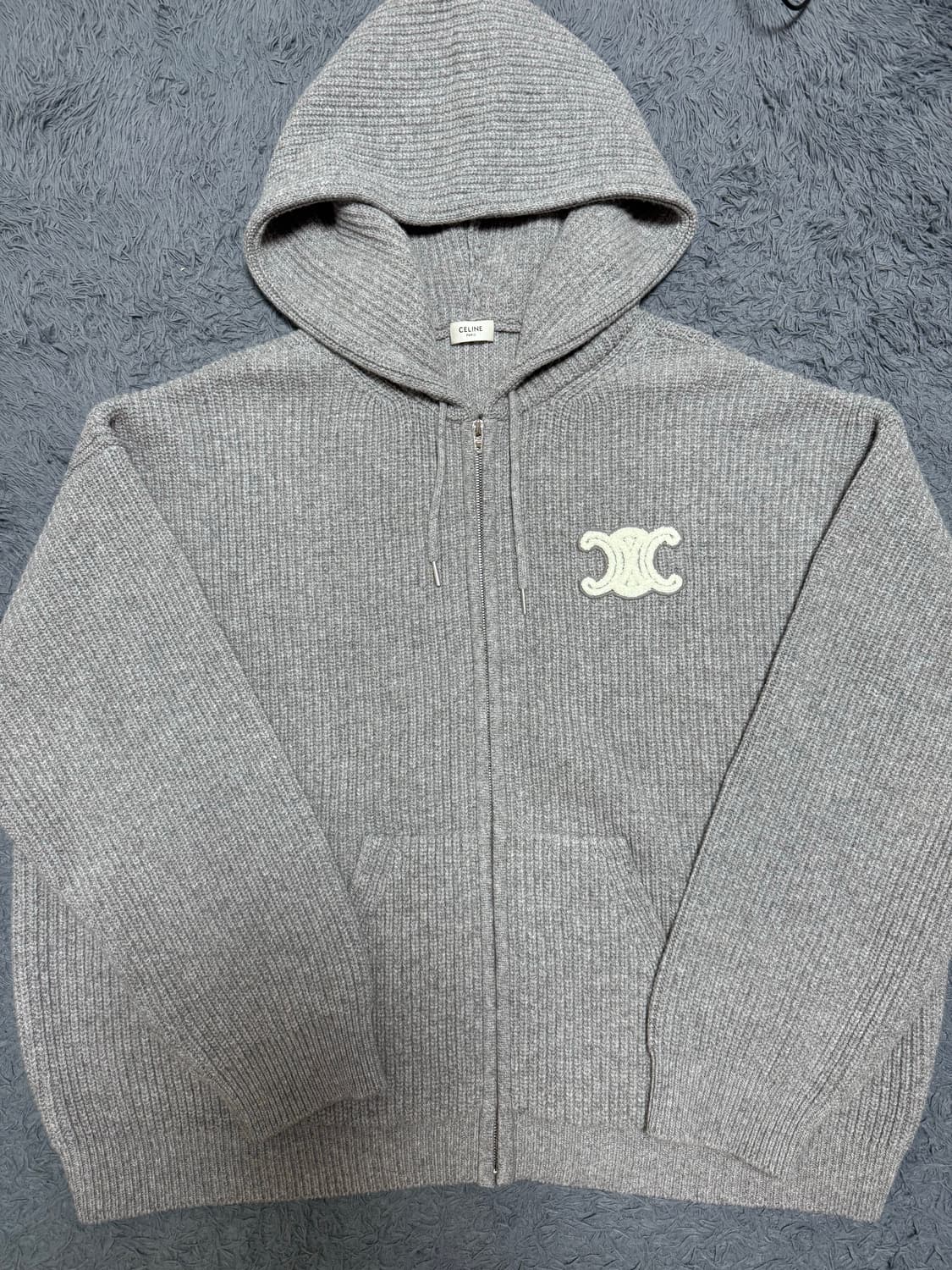 셀린느 니트 후드 집업 XXL사이즈 상품이미지1