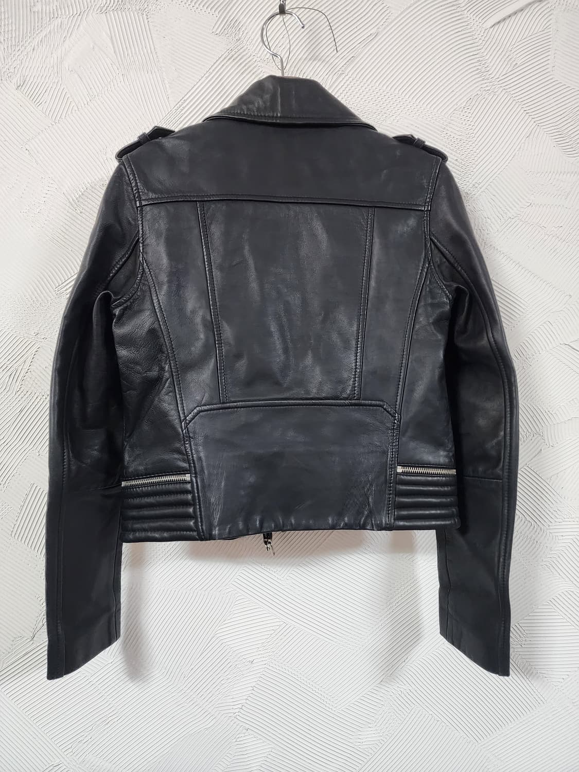 마쥬 블랙 양가죽 라이더 자켓 상품이미지3