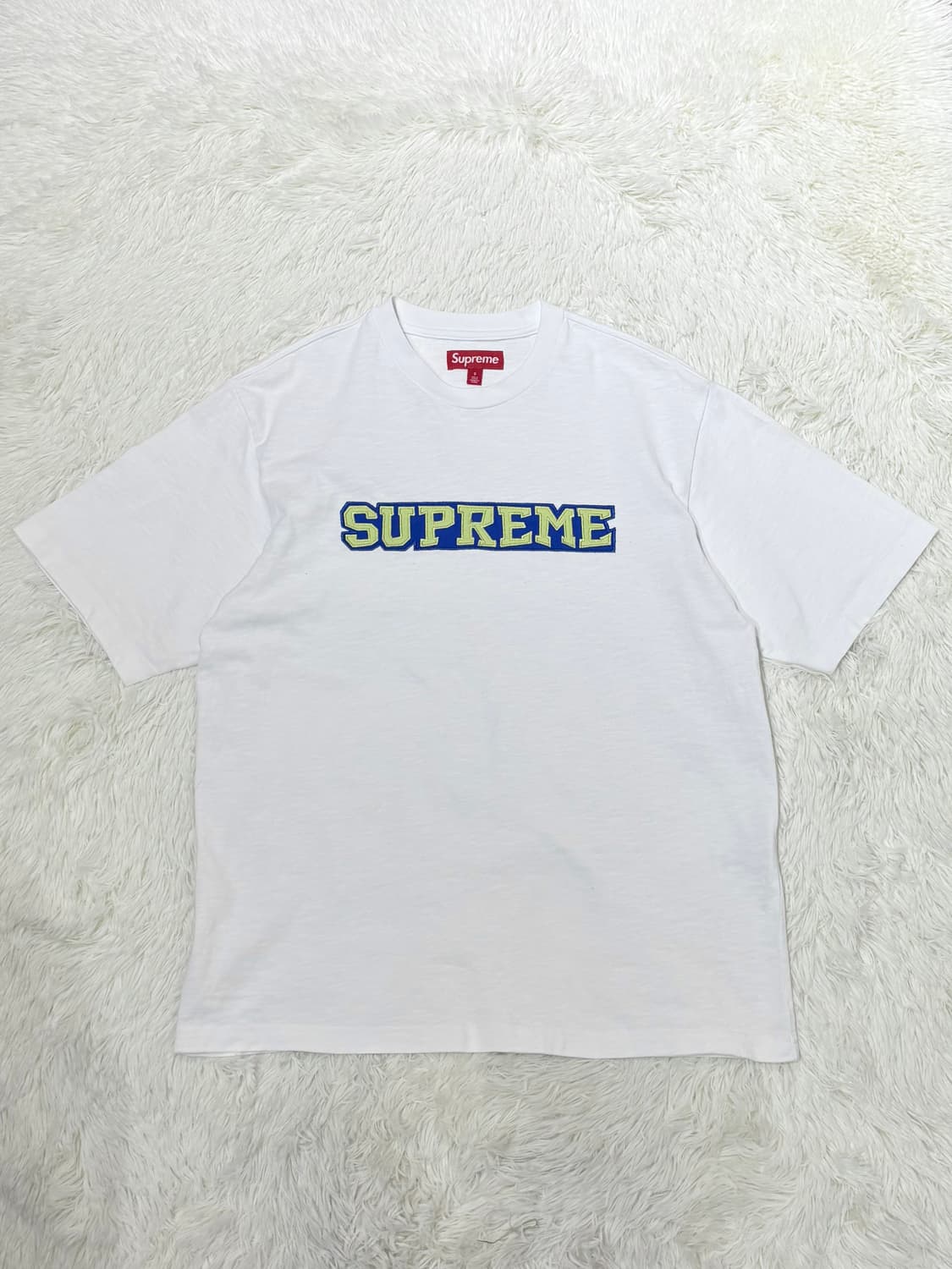 슈프림 사틴 아플리케 반팔 상품이미지3