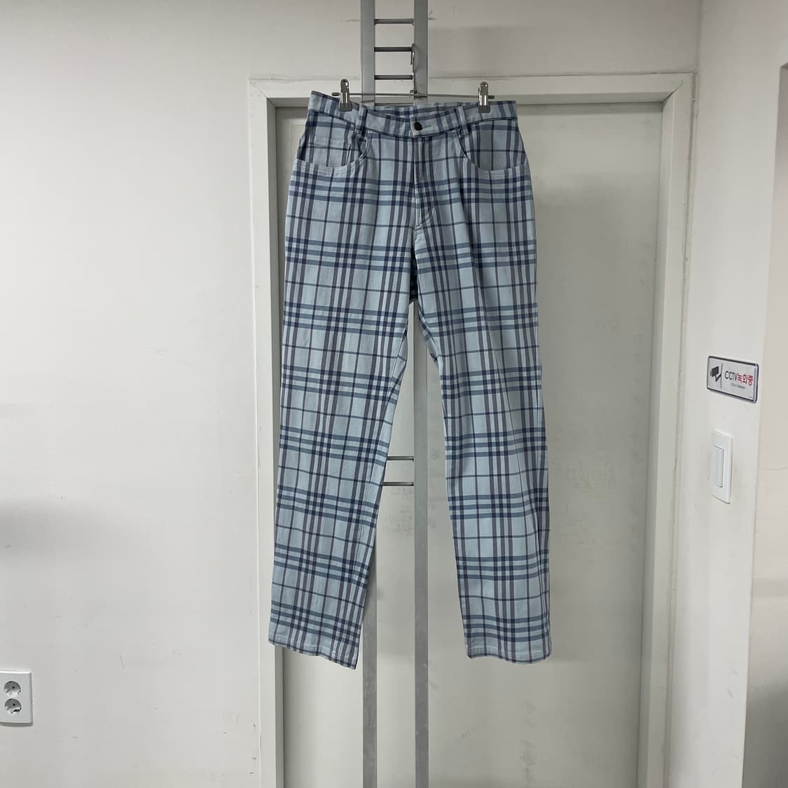 버버리 노바 체크 팬츠 블루 32 상품이미지1