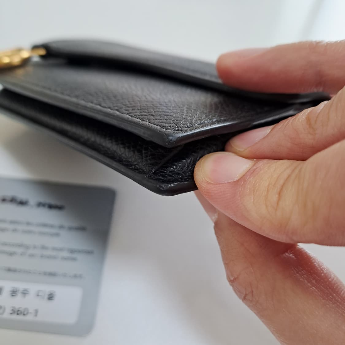 [100%/정품] 디올 새들 블룸 카드지갑 블랙, 디올지갑,디올카드지갑 상품이미지10