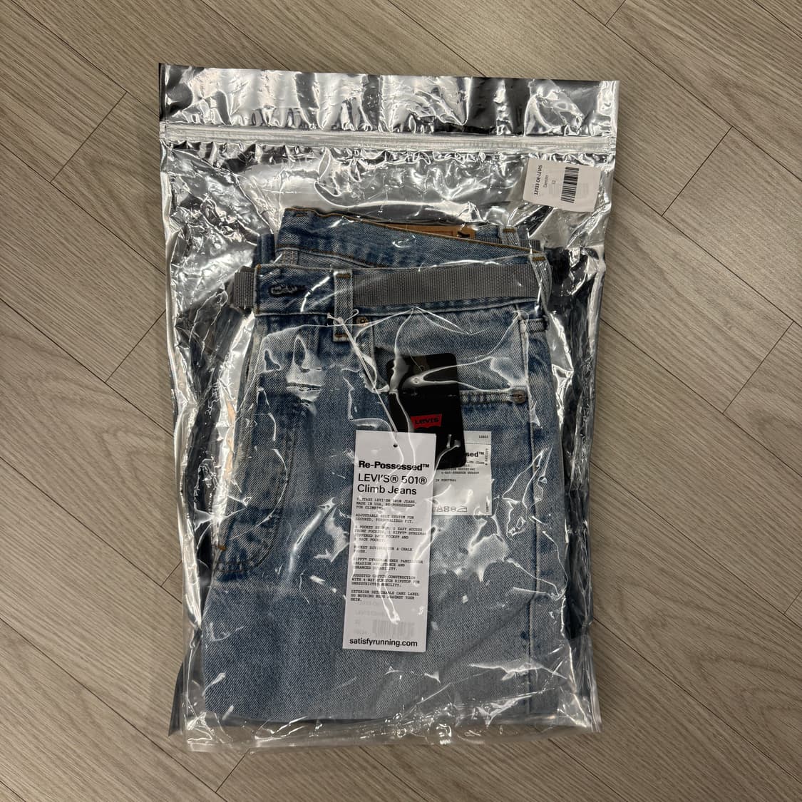 [32] 새티스파이x리바이스 501 클라임 진 데님 새상품 상품이미지4