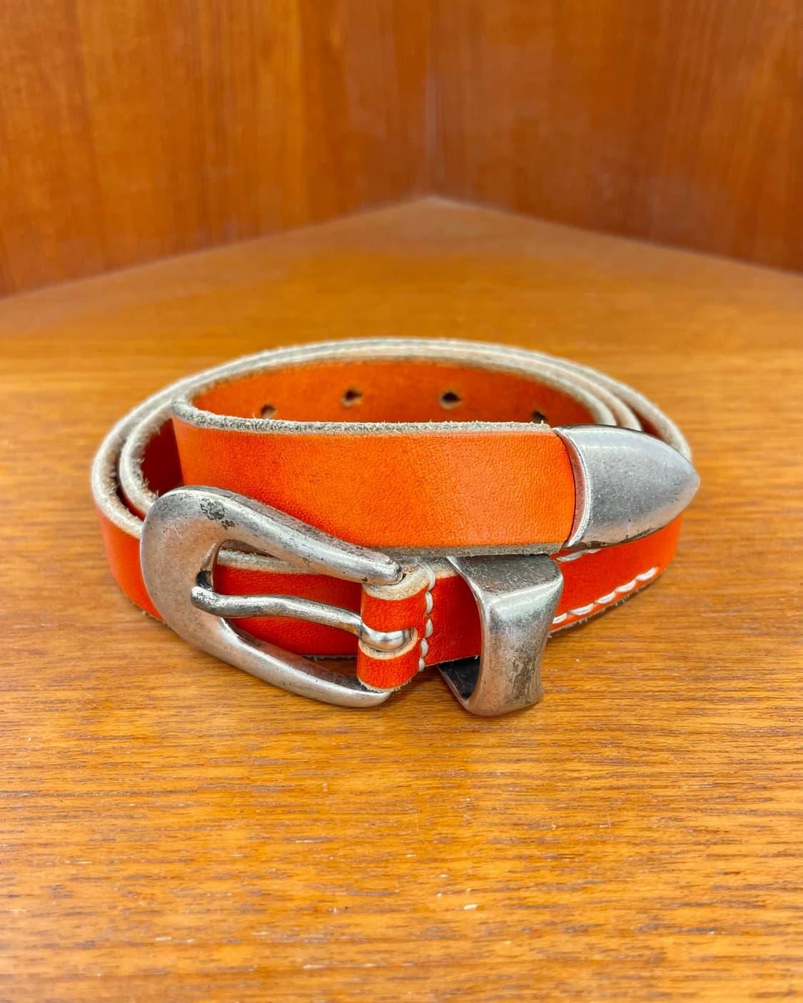 아워레가시 벨트 오렌지 레더 상품이미지1