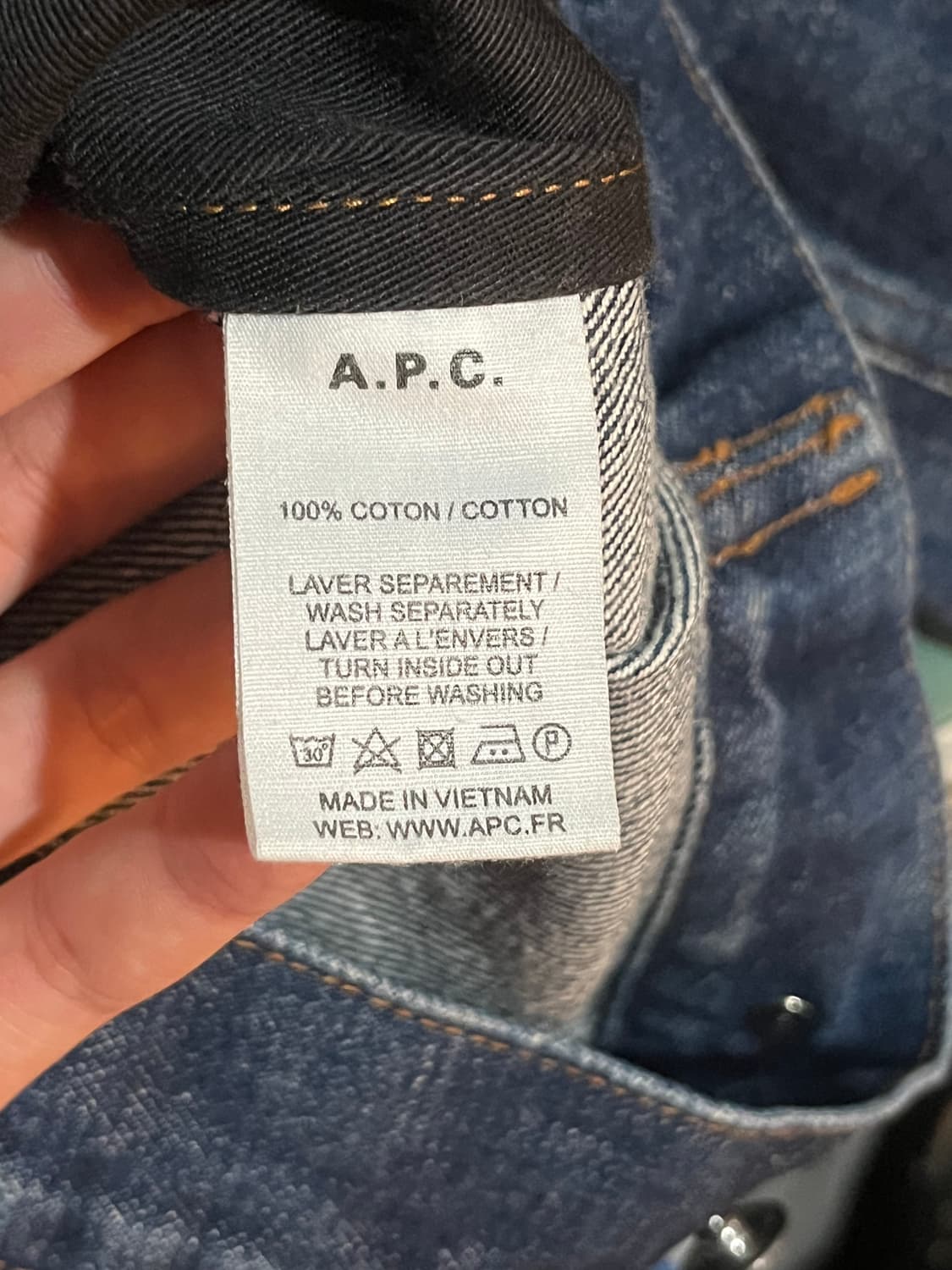 A.P.C. 아페쎄 싱글 데님자켓 상품이미지5