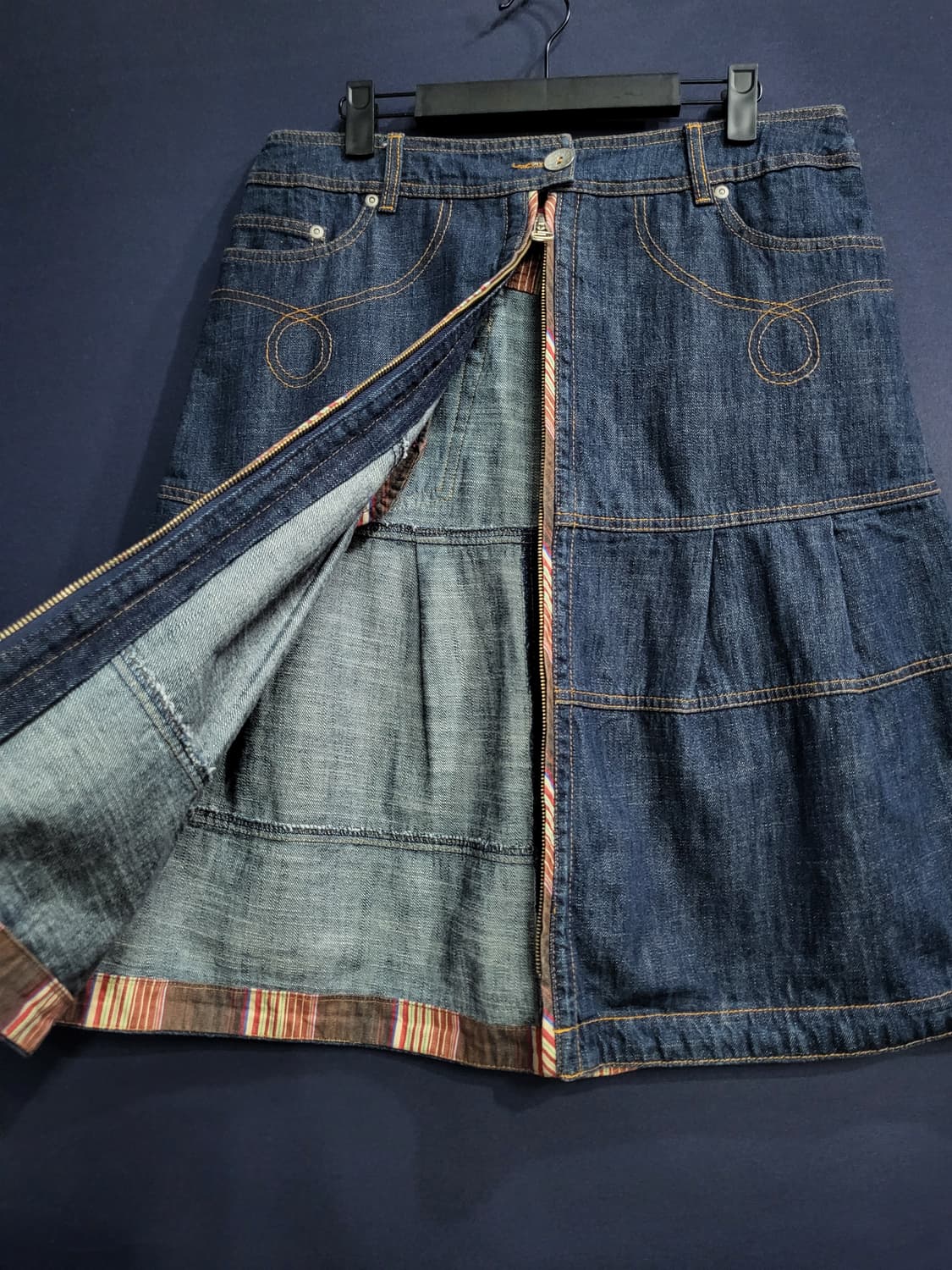 오일릴리 데님 스커트 상품이미지3