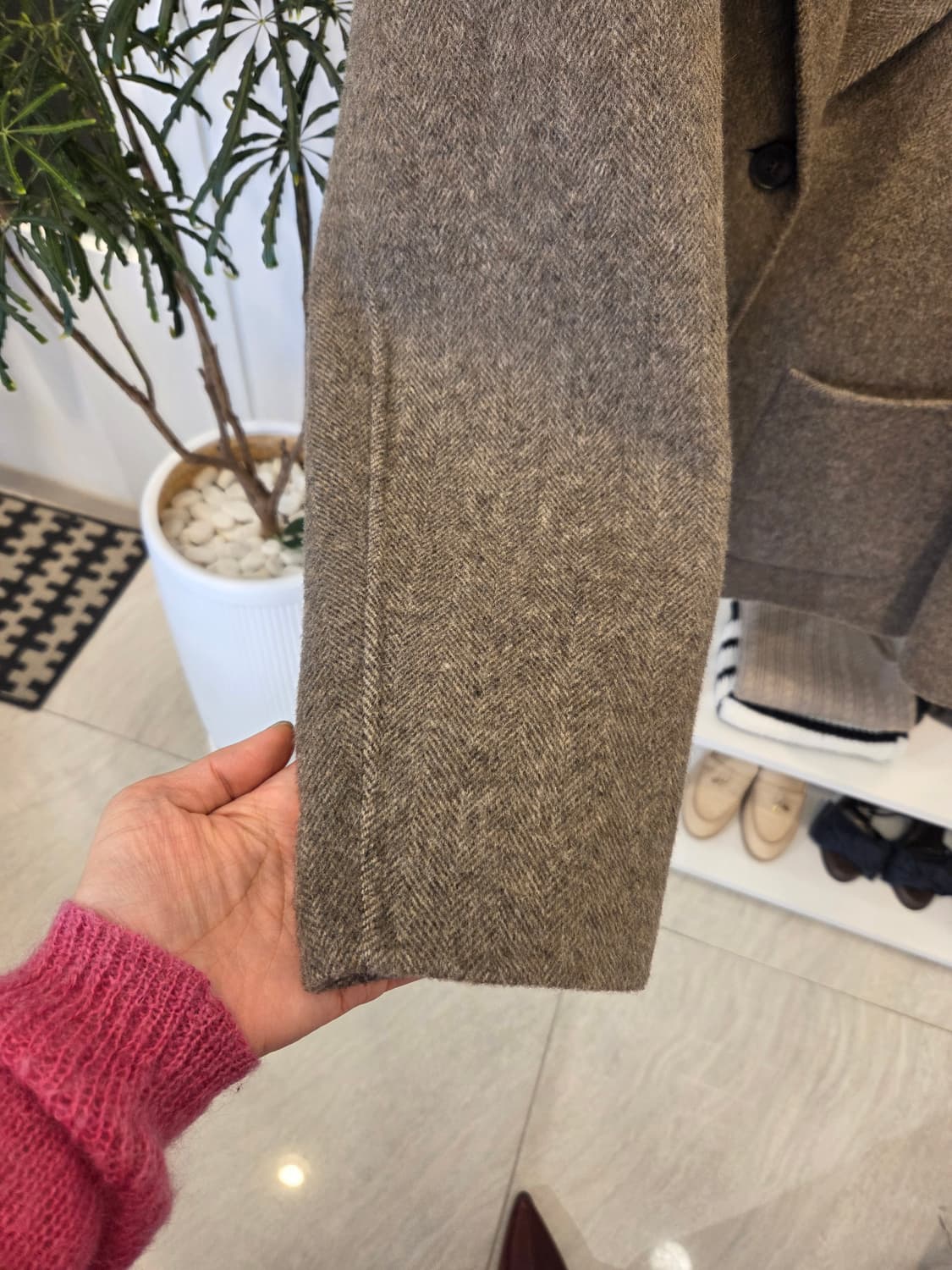 에이미그레이스 헤링본 울 자켓 상품이미지5