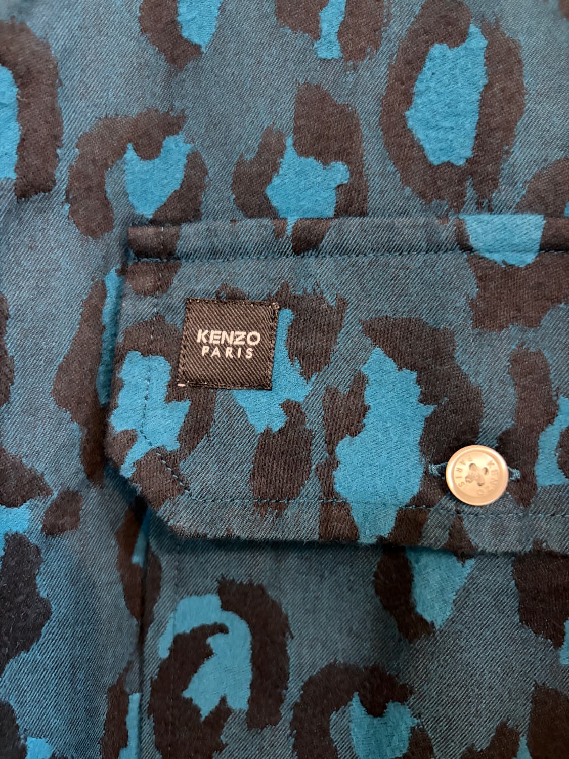 KENZO 겐조 레오파드 셔츠 S 상품이미지3