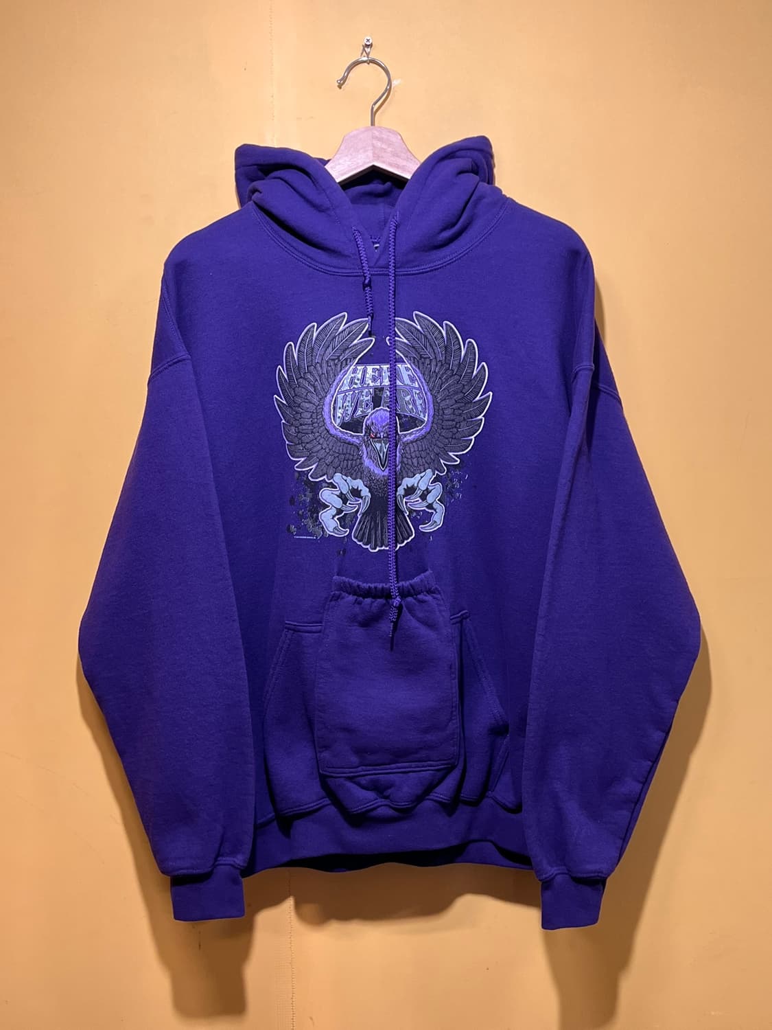 [L] HOOZIE 퍼플 이글 빈티지 후드 USA MADE 상품이미지1