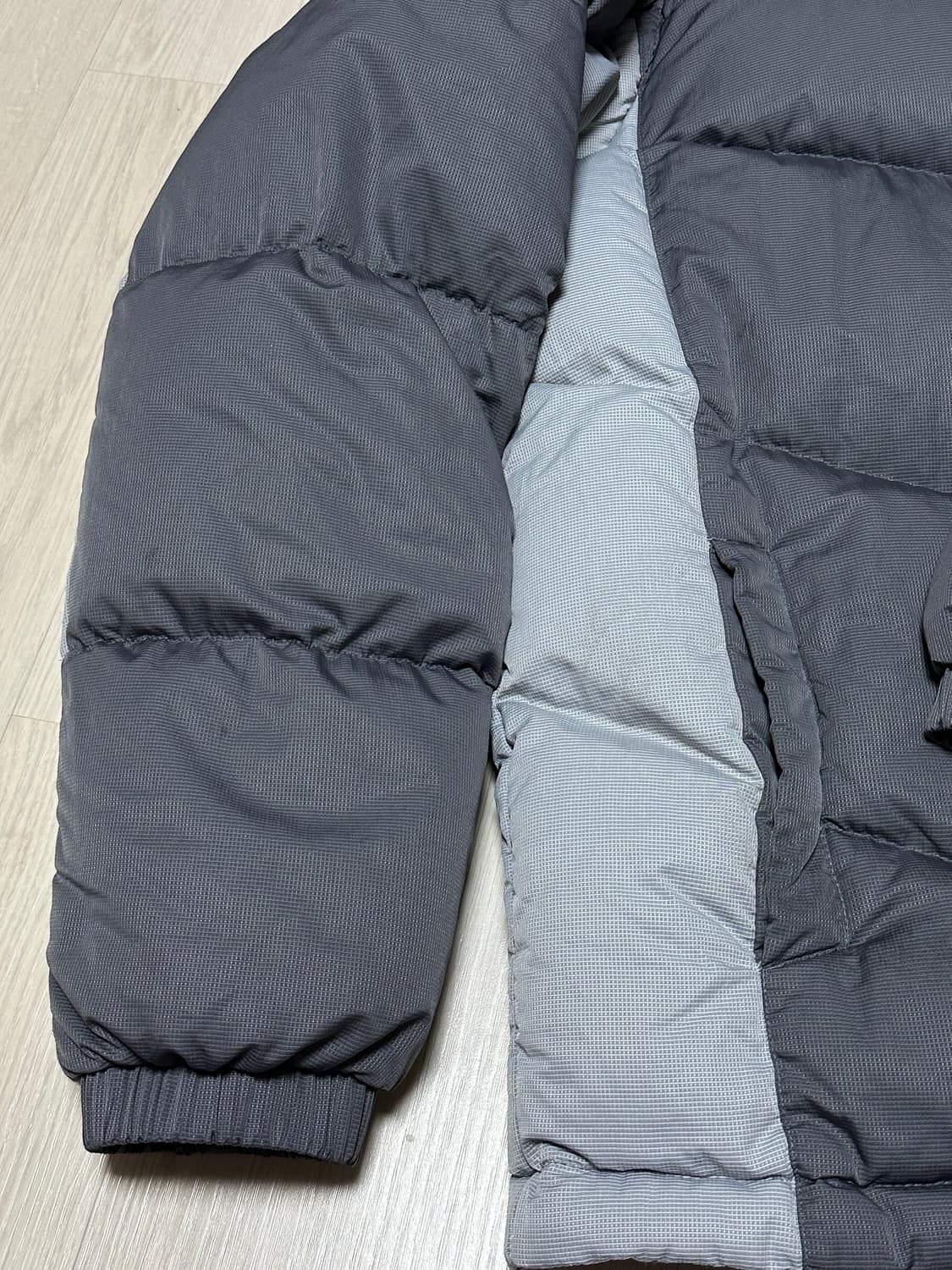 희귀) 00's 나이키 올드스쿨 디테처블 배색 패딩 그레이 상품이미지6