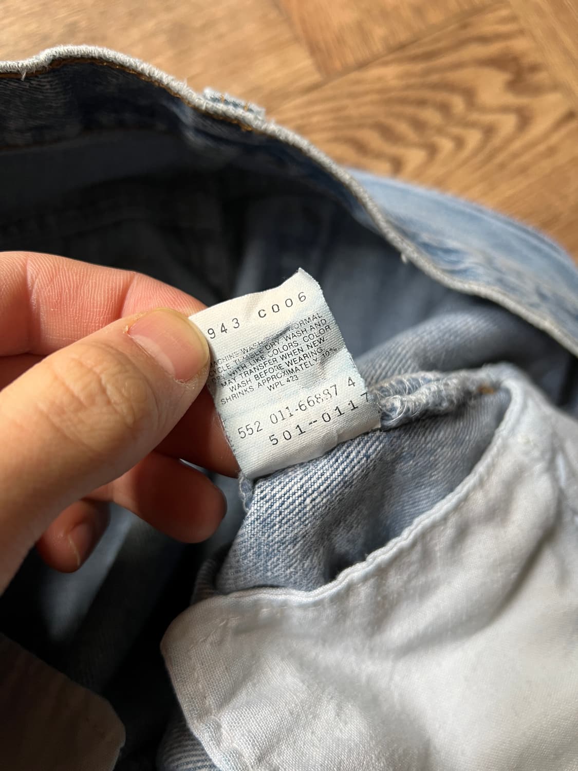 [33]80's 리바이스 501XX USA Made 데님 팬츠 S24 상품이미지9