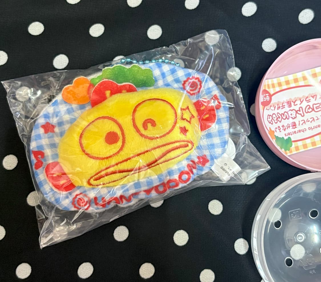 산리오 신상 sanrio 한교동 오므라이스 삑삑이 인형키링 가챠 상품이미지1