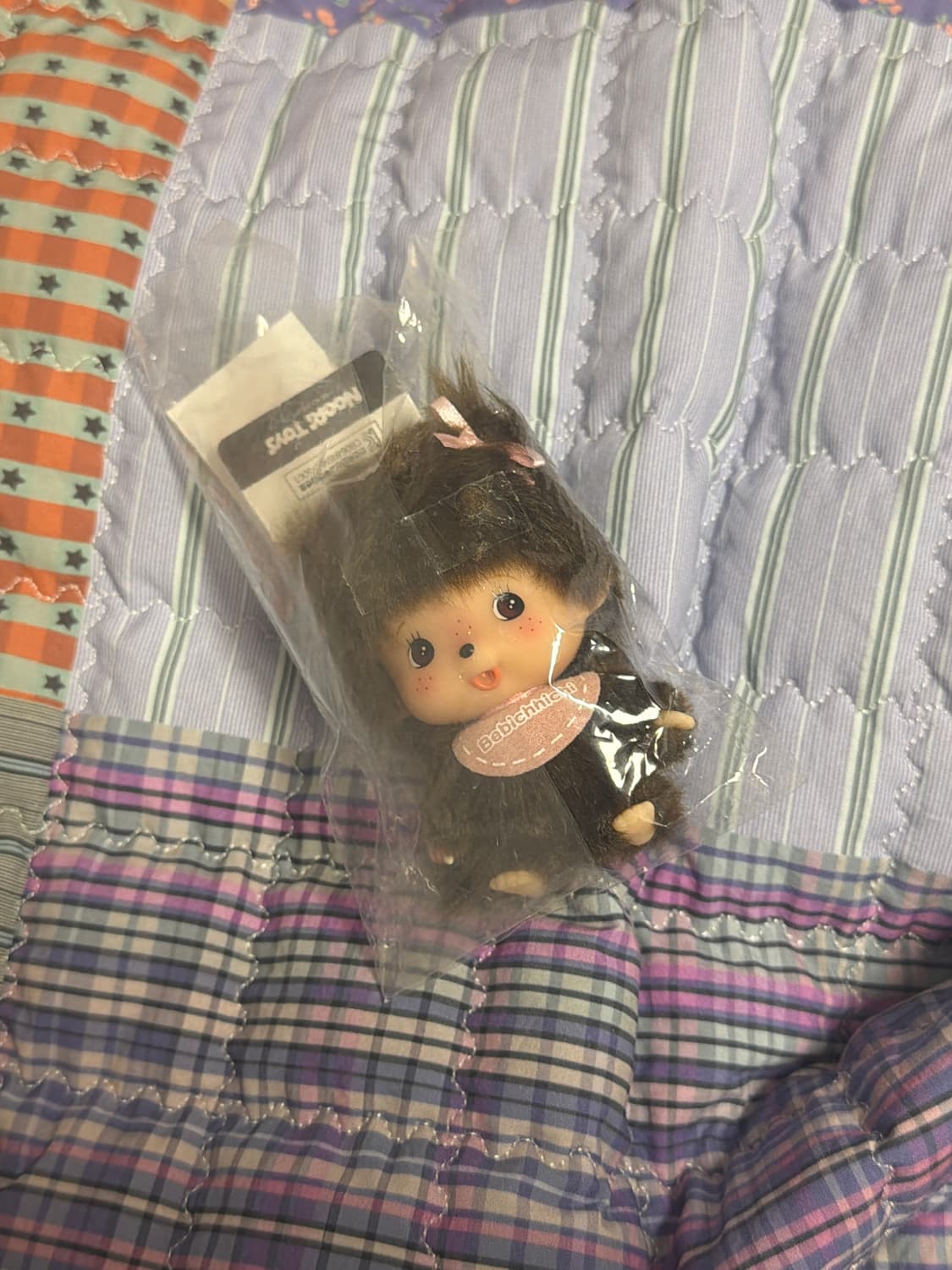 몬치치 베비치치 빅헤드 SS 걸 키 체인 핑크 베이비 몬치치 키링 상품이미지1