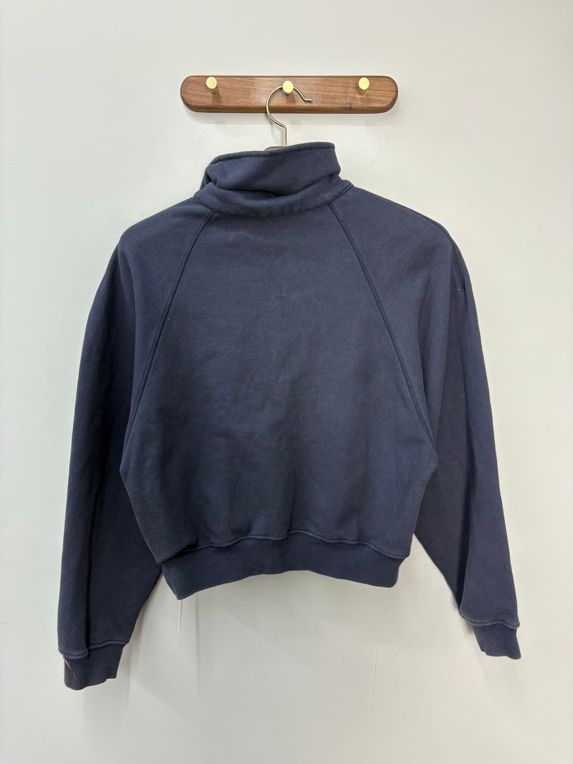 렉토 시그니처 로고 하프집업 네이비 맨투맨 A3322 상품이미지4