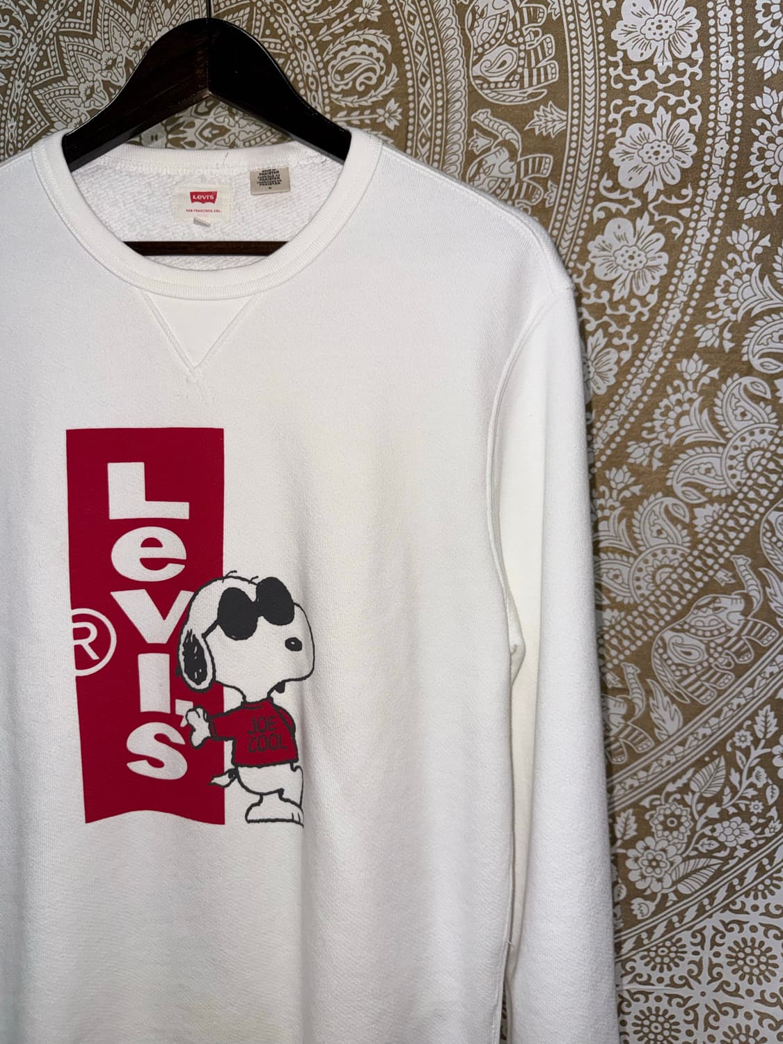 리바이스 x 피너츠화이트 스누피 프린팅 맨투맨  상품이미지4
