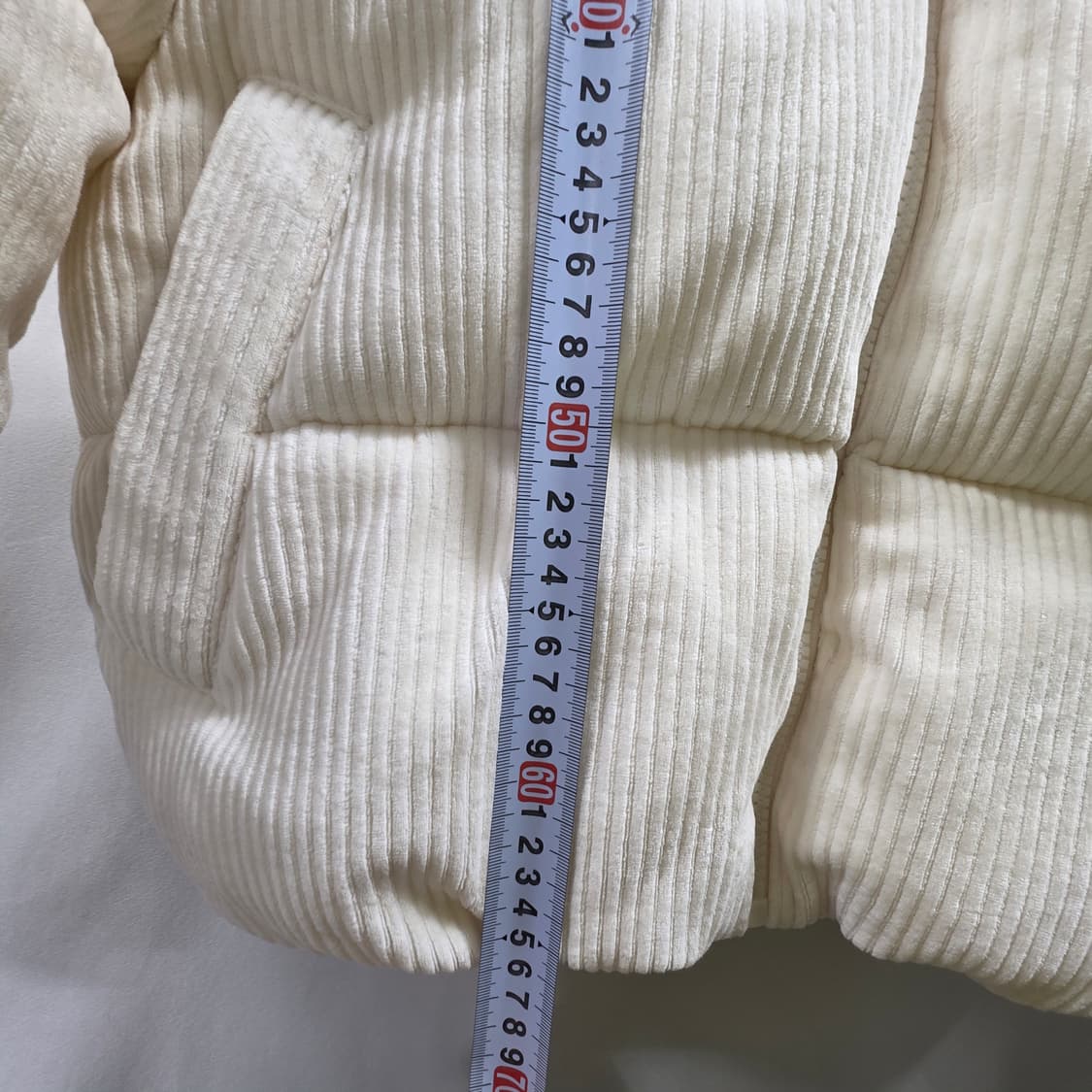 0723 DISTN9NE 디스트나인 아이보리 코듀로이 패딩 점퍼 free 상품이미지7