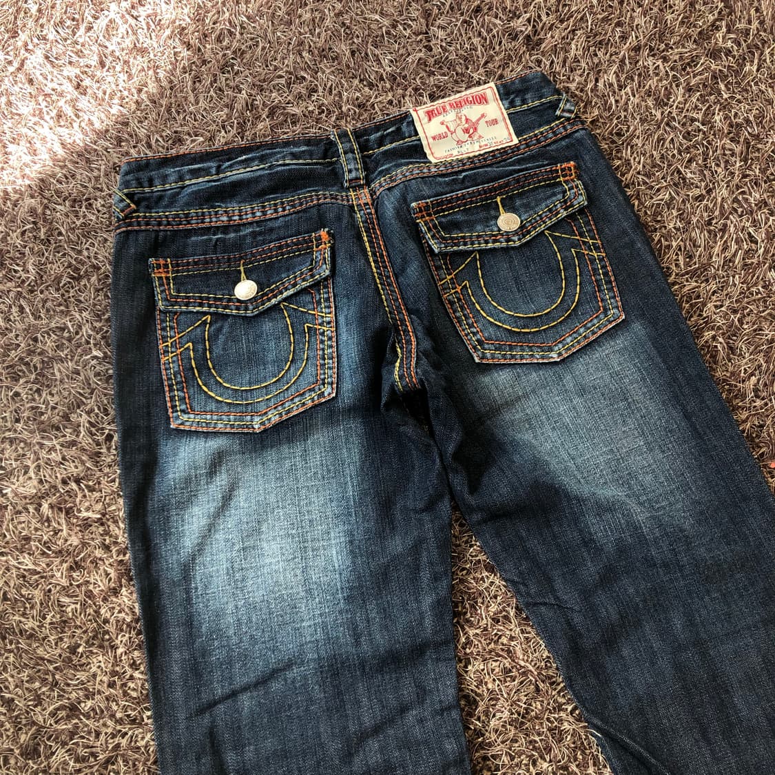 트루릴리전 Billy 빌리 워싱 플레어 부츠컷 데님 팬츠 상품이미지5