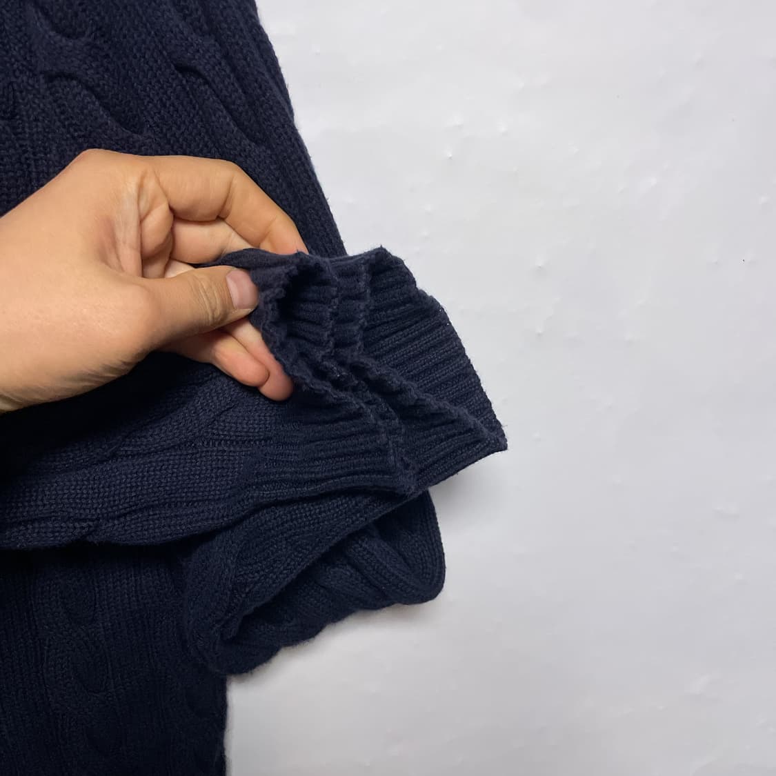 폴로 랄프로렌 네이비 꽈배기 니트 M 상품이미지4