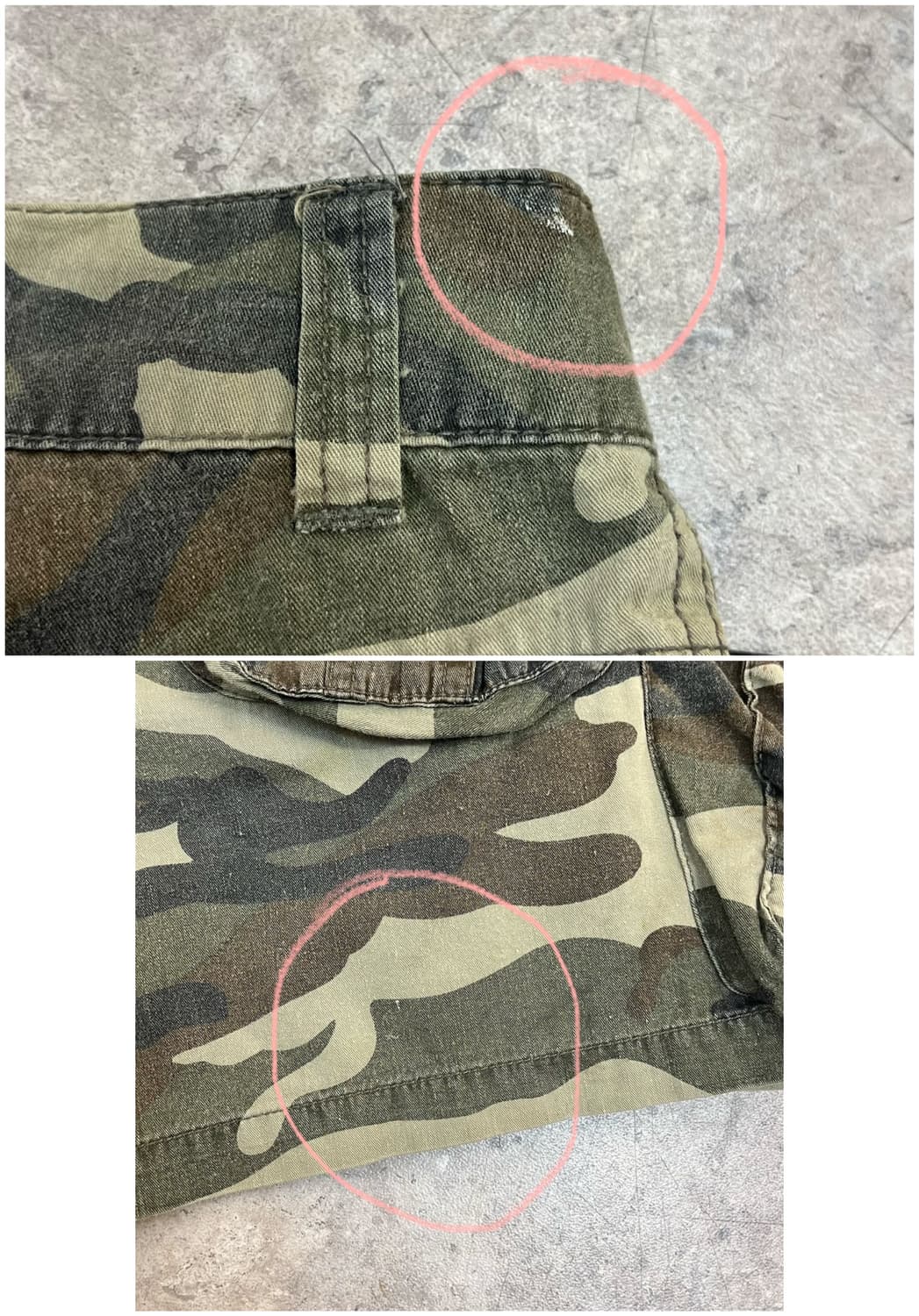 빈티지 카모 카고 숏팬츠 M #csz3511 상품이미지10