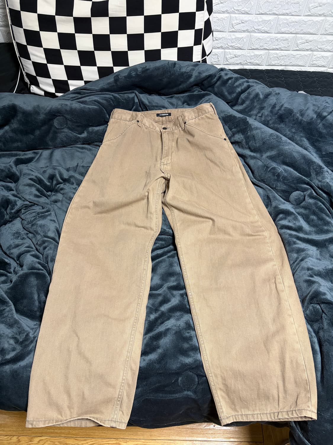 해칭룸 커브진 curve jeans washed begie 3size 상품이미지2