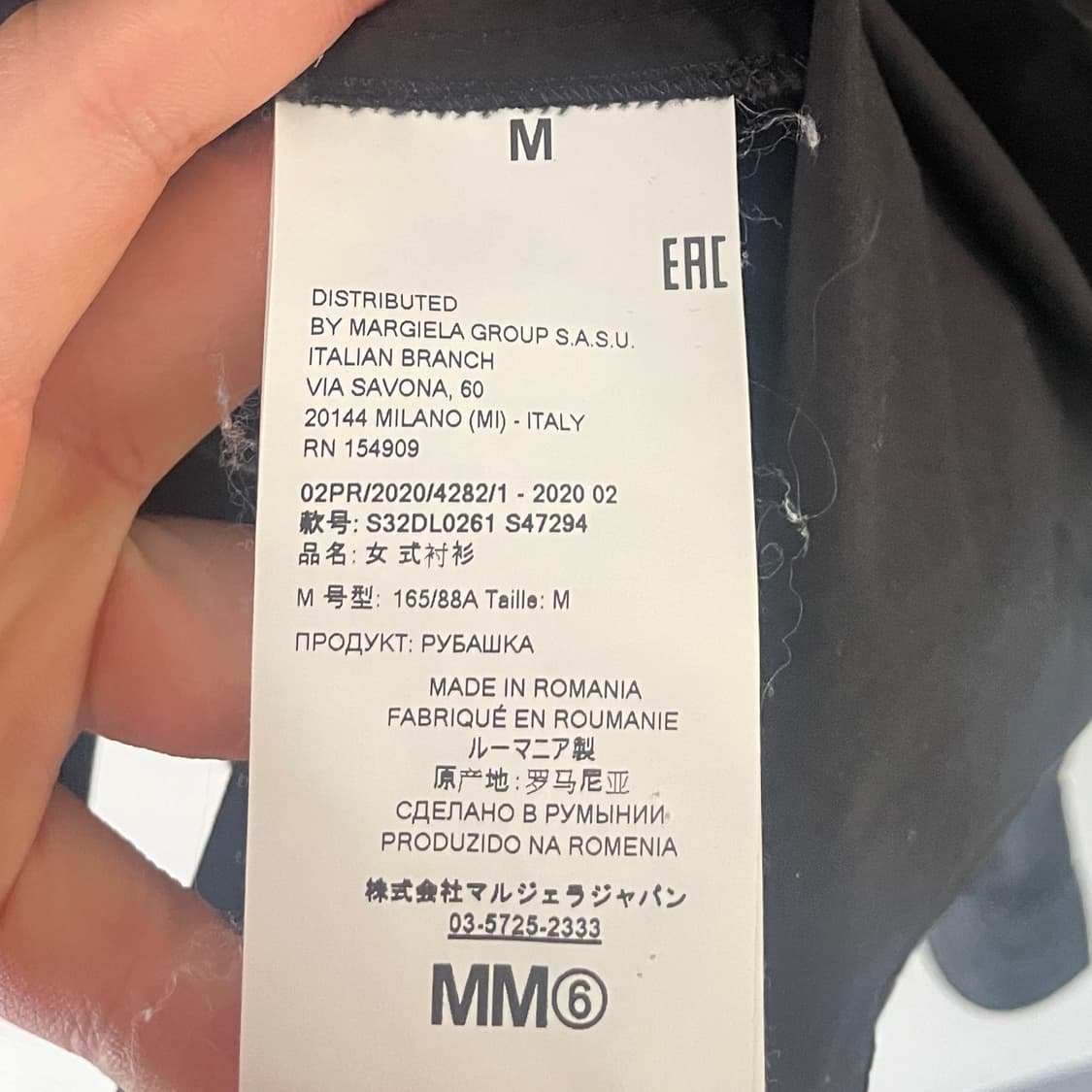 MM6 마르지엘라 머플카라 벌룬 드레스 셔츠 (on.828)   상품이미지6