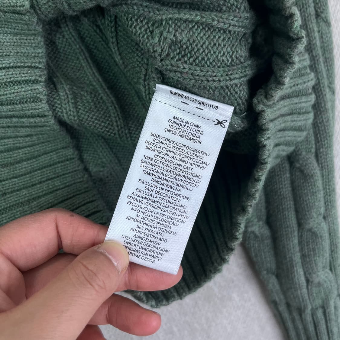 95 폴로랄프로렌 신형라벨 꽈배기 니트 상품이미지5